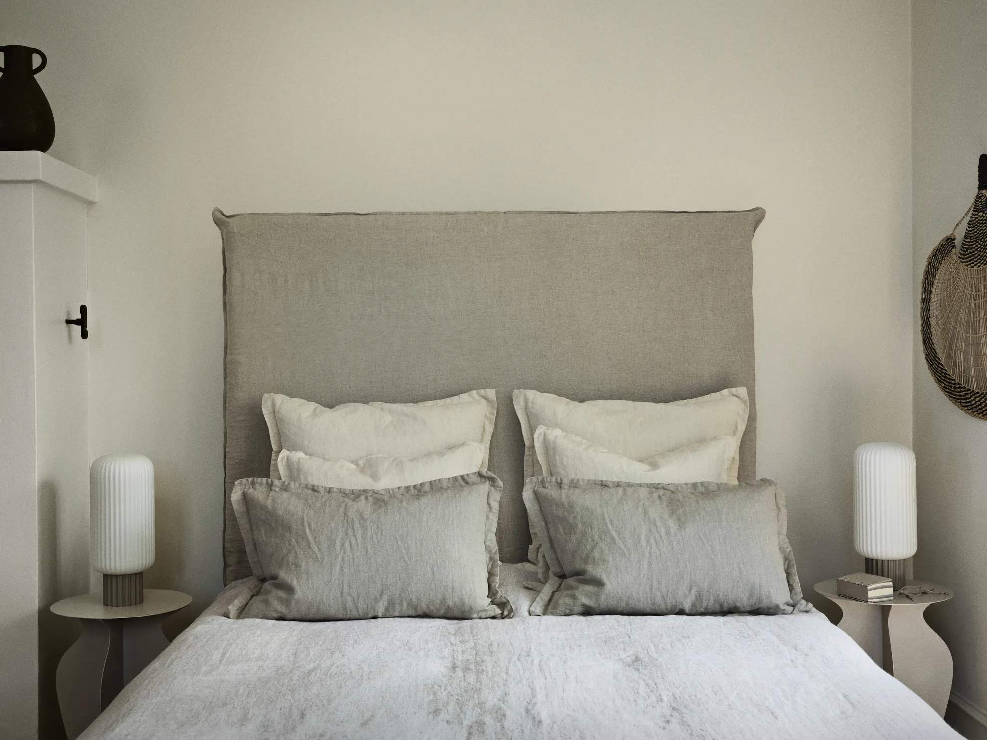 Broste Copenhagen Pyntepudebetræk Linn Pudebetræk i Dove Grey, B60 x L60 cm, 2