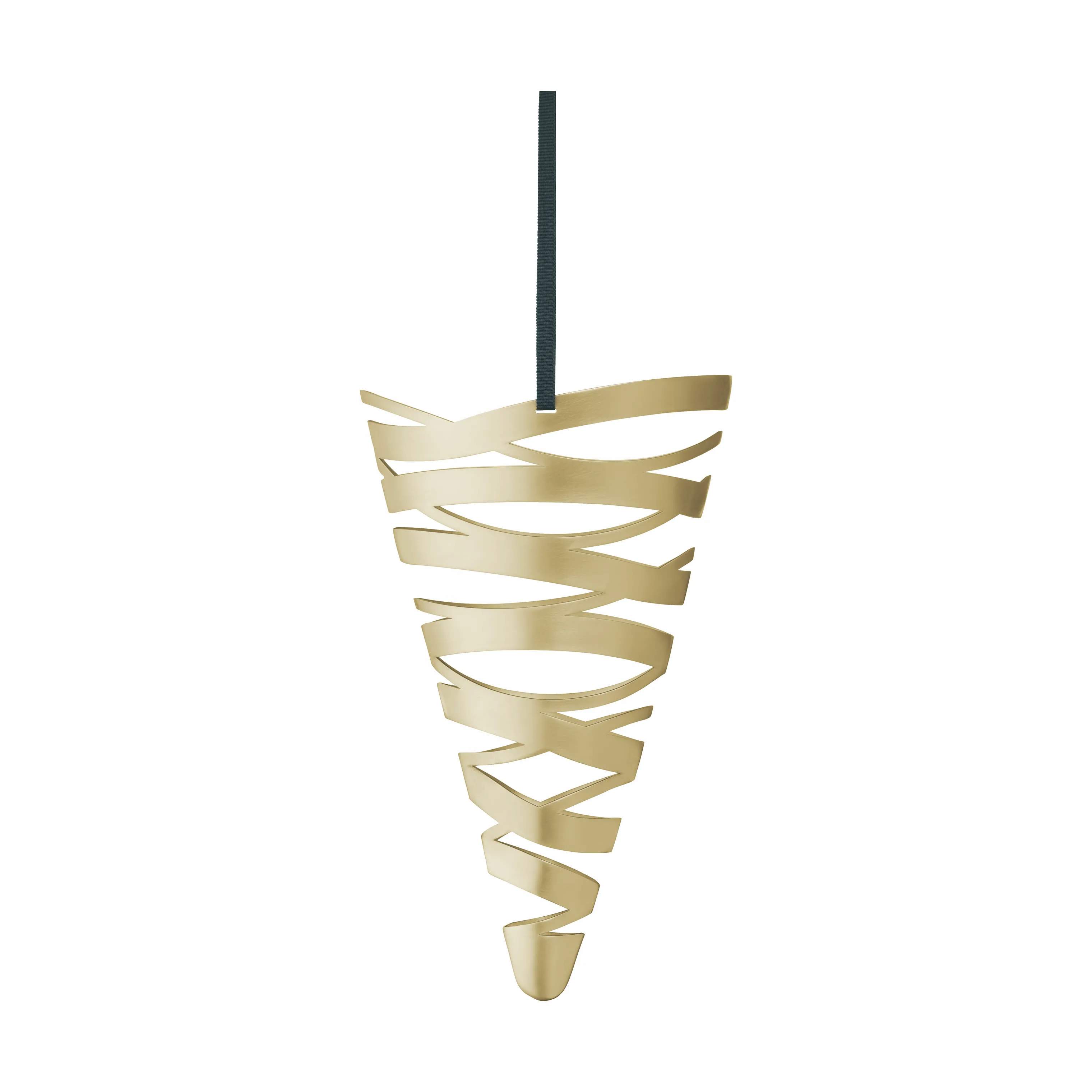 Stelton Juleophæng Christmas Tangle Tangle Ornament Juleophæng - Kræmmerhus i Guldfarvet, 22 cm, 1