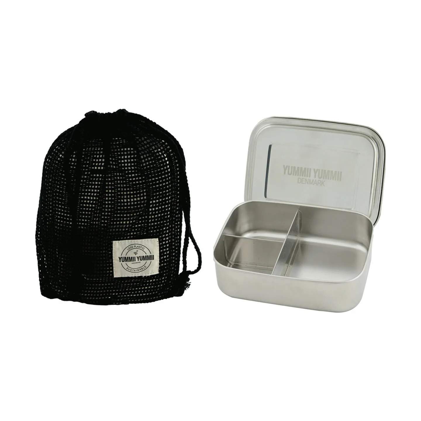 Denmark Bento Boks Large med 3 rum, stål, large