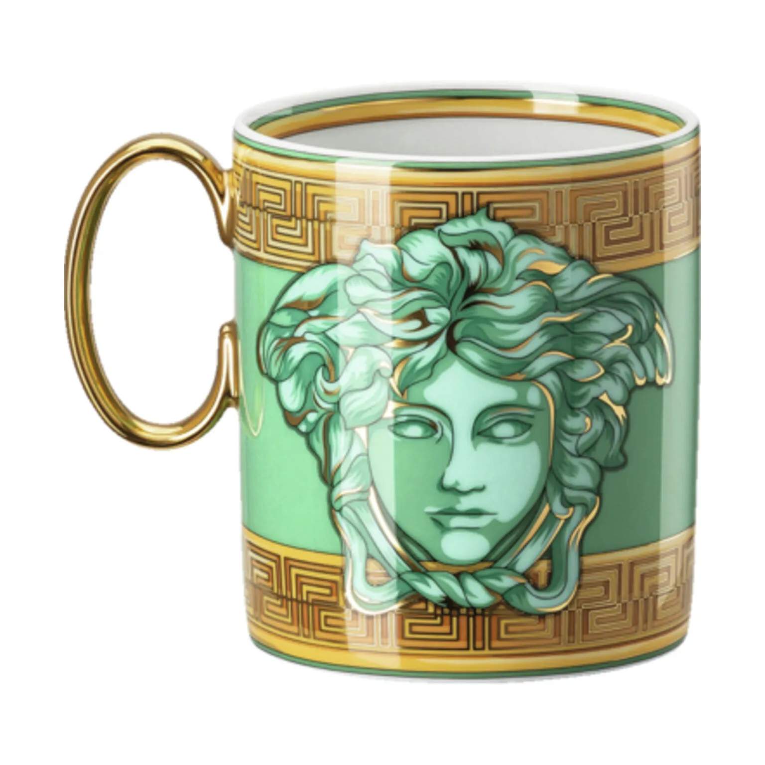 Versace Krus og kopper med hank Green Coin Krus i Multifarvet, 2