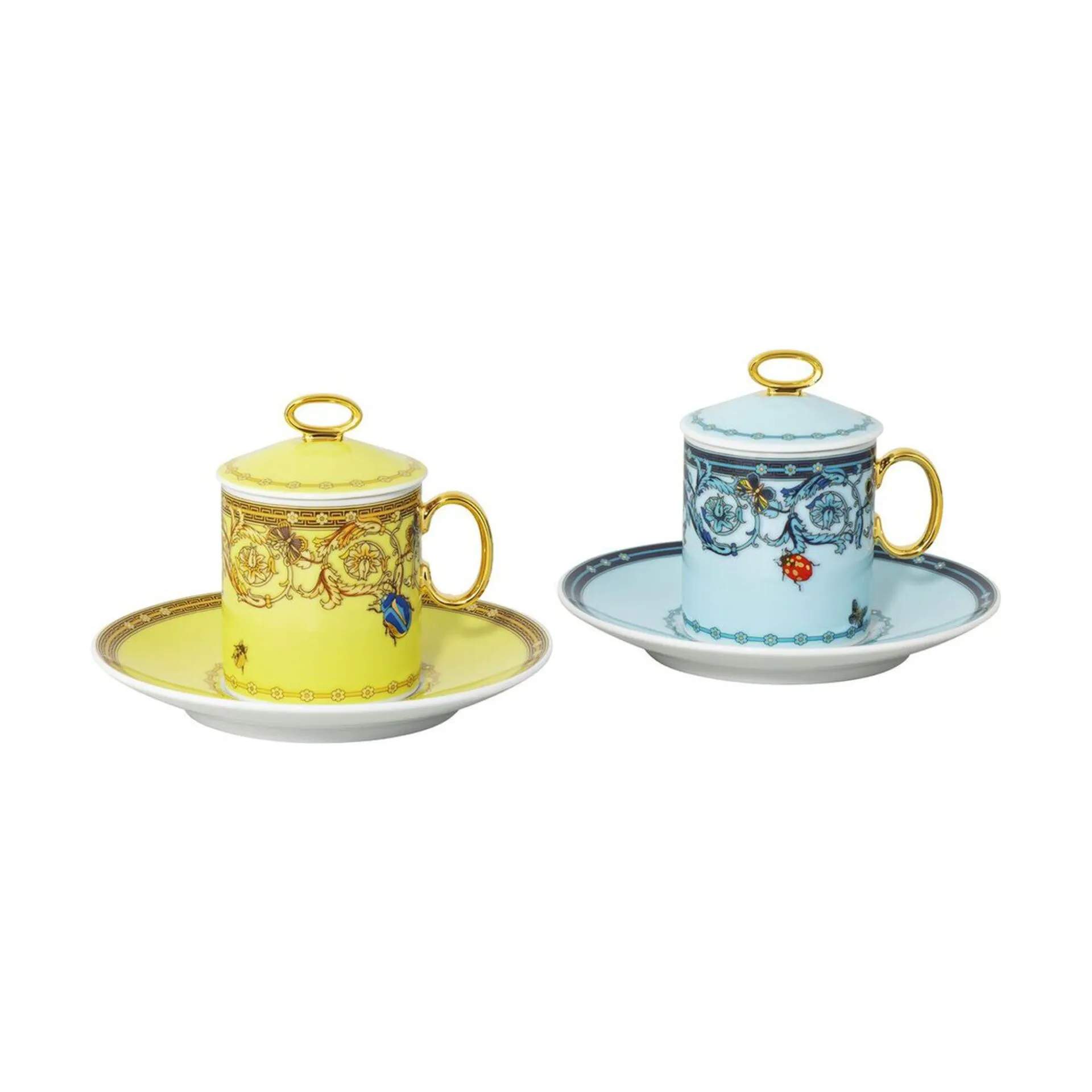 Versace Espressokopper Le Jardin Espressosæt - 6 dele i Blue/Yellow, 1