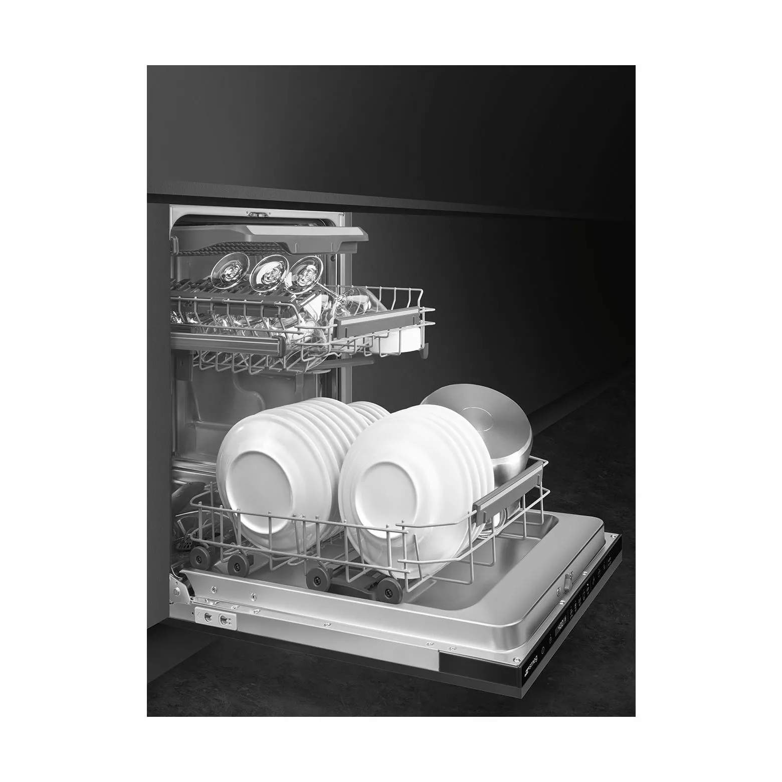 Smeg Opvaskemaskiner Opvaskemaskine i Sort, 4