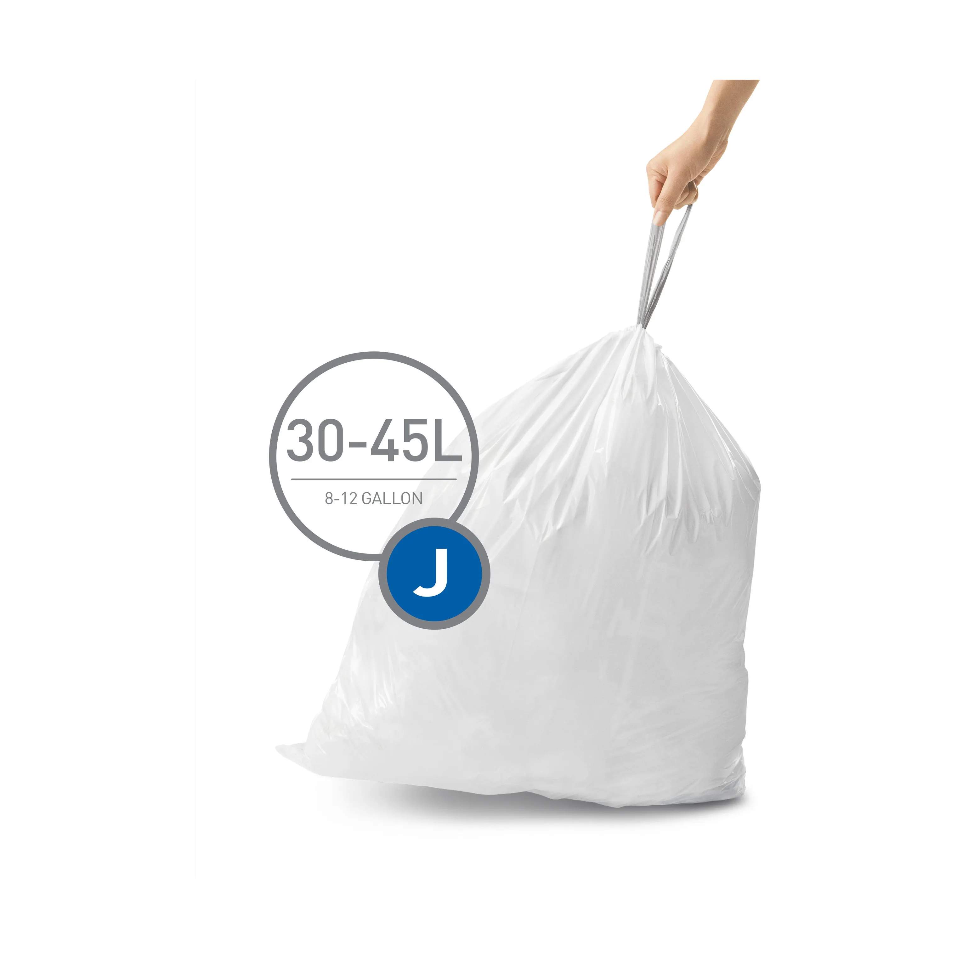 Simplehuman Affaldsposer Affaldsposer kode J - 60 stk. i J - 30-45 liter, 1