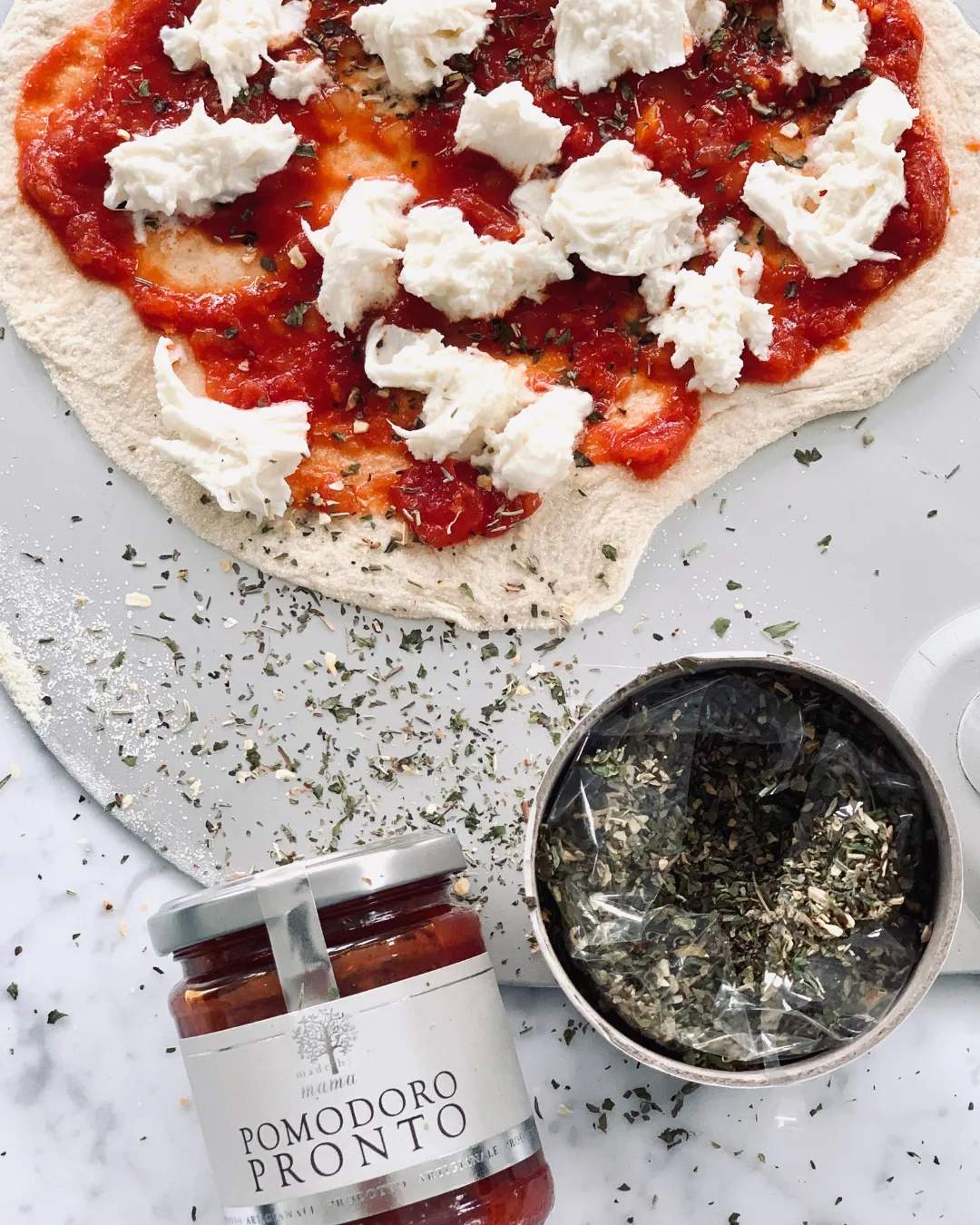 Made by Mama Øvrige delikatesser Pizzasæt - 4 dele i Natur, 2