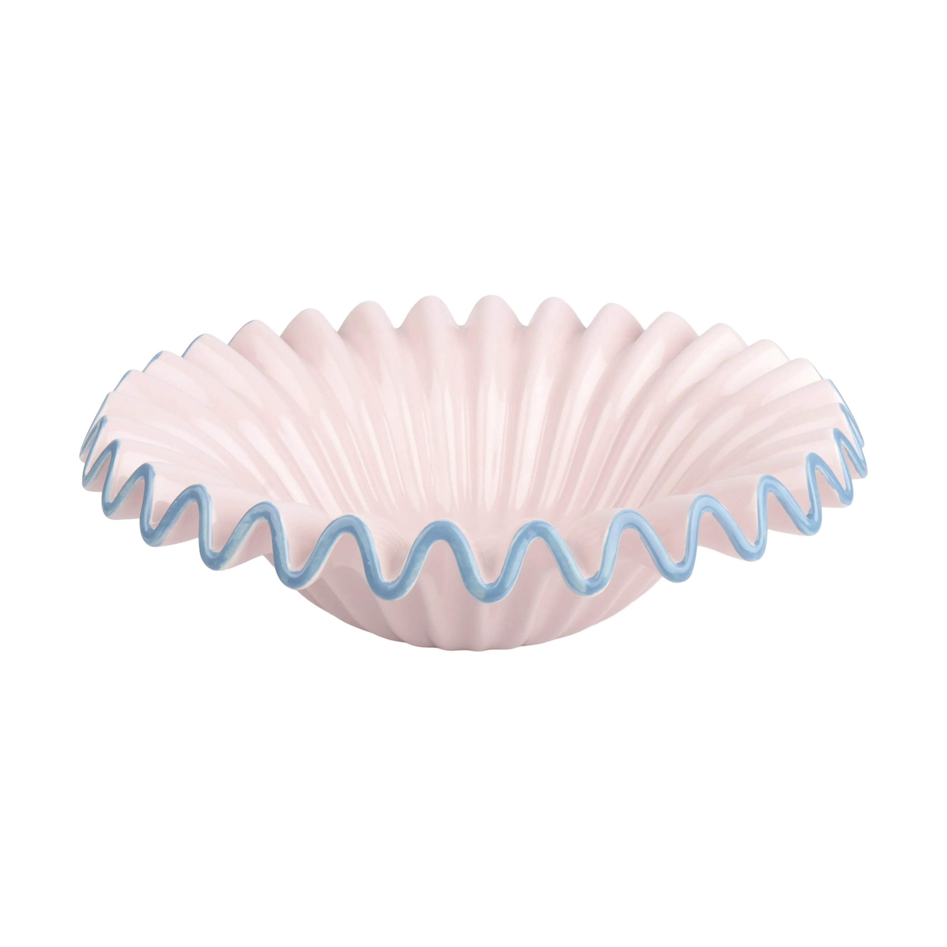 CASA Living Serveringsskåle Dekorationsskål i Sart rosa/blå, 1
