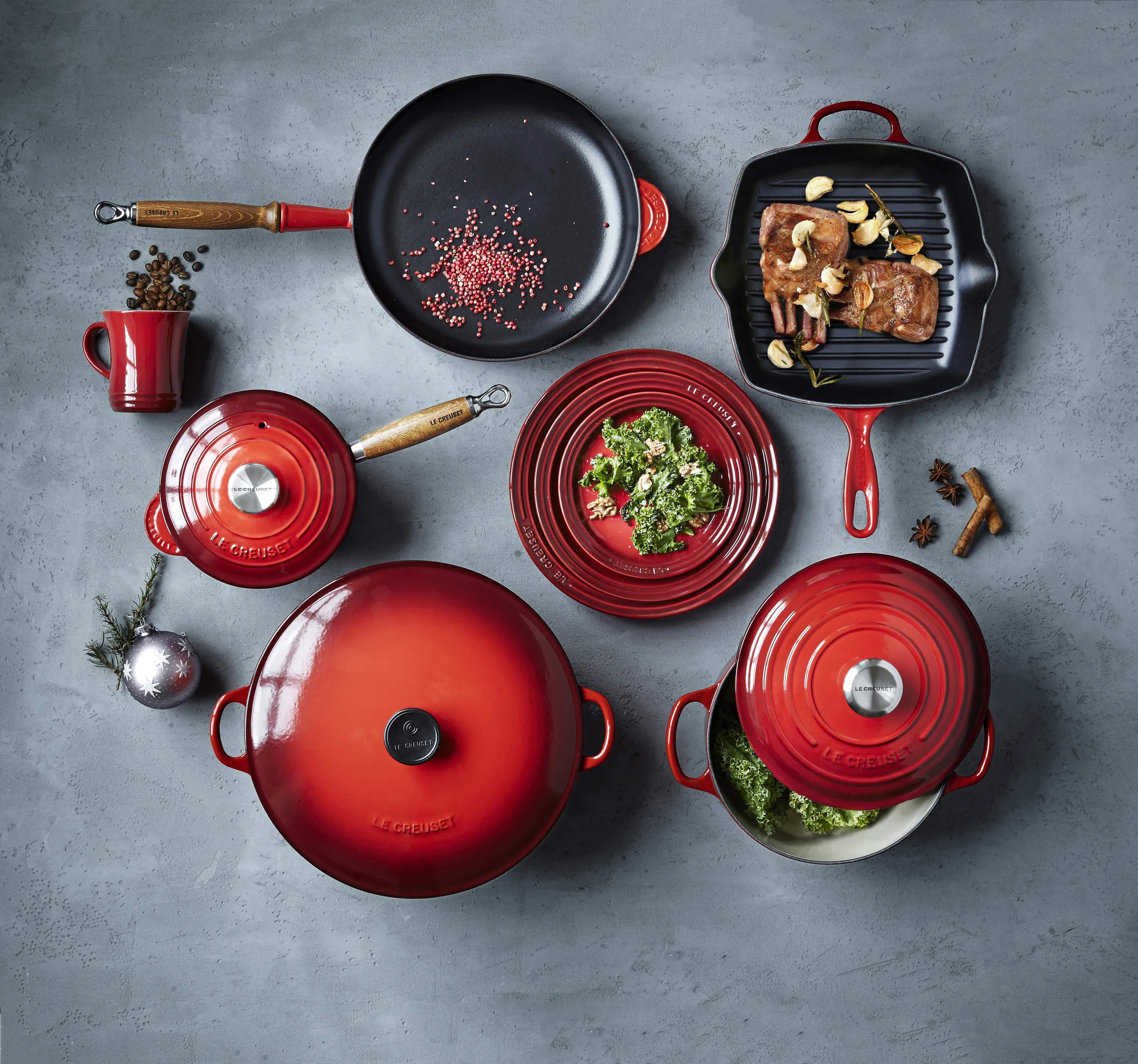 Le Creuset Gryder Signature Gryde i Cerise, 3