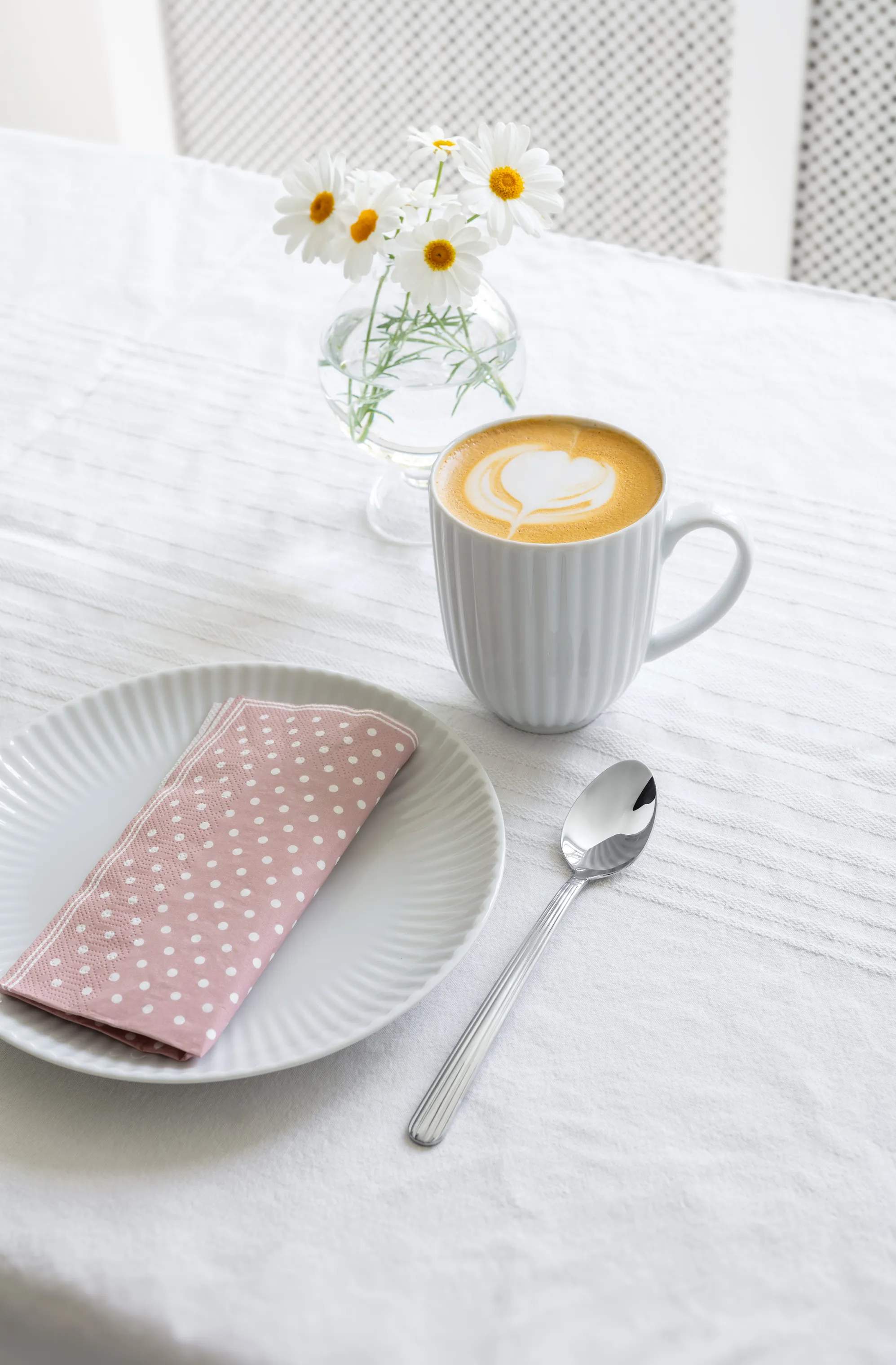 CASA Living Kaffe- og teskeer Daisy Latteske - 4 stk. i stål, 2
