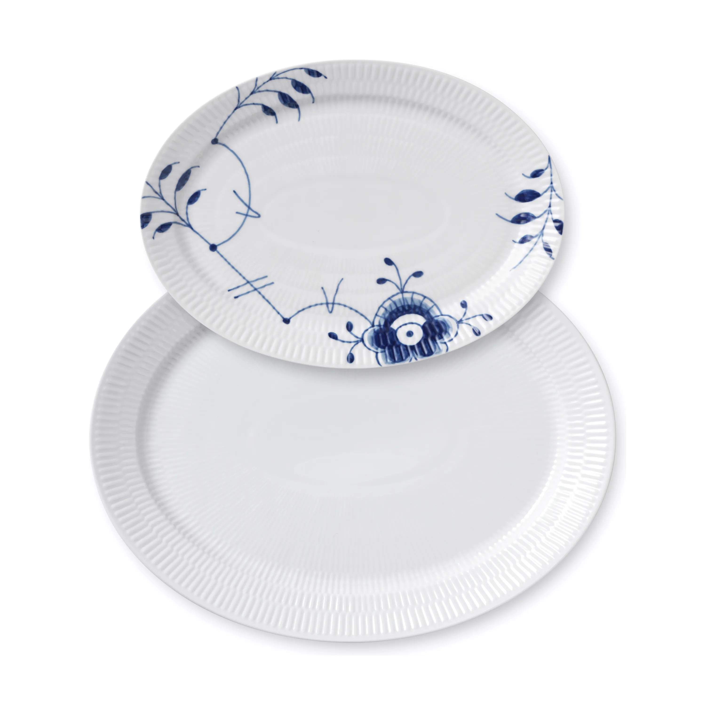 Royal Copenhagen Serveringsfade Gifts with History Fadsæt - 2 stk. i Hvid/koboltblå, 1