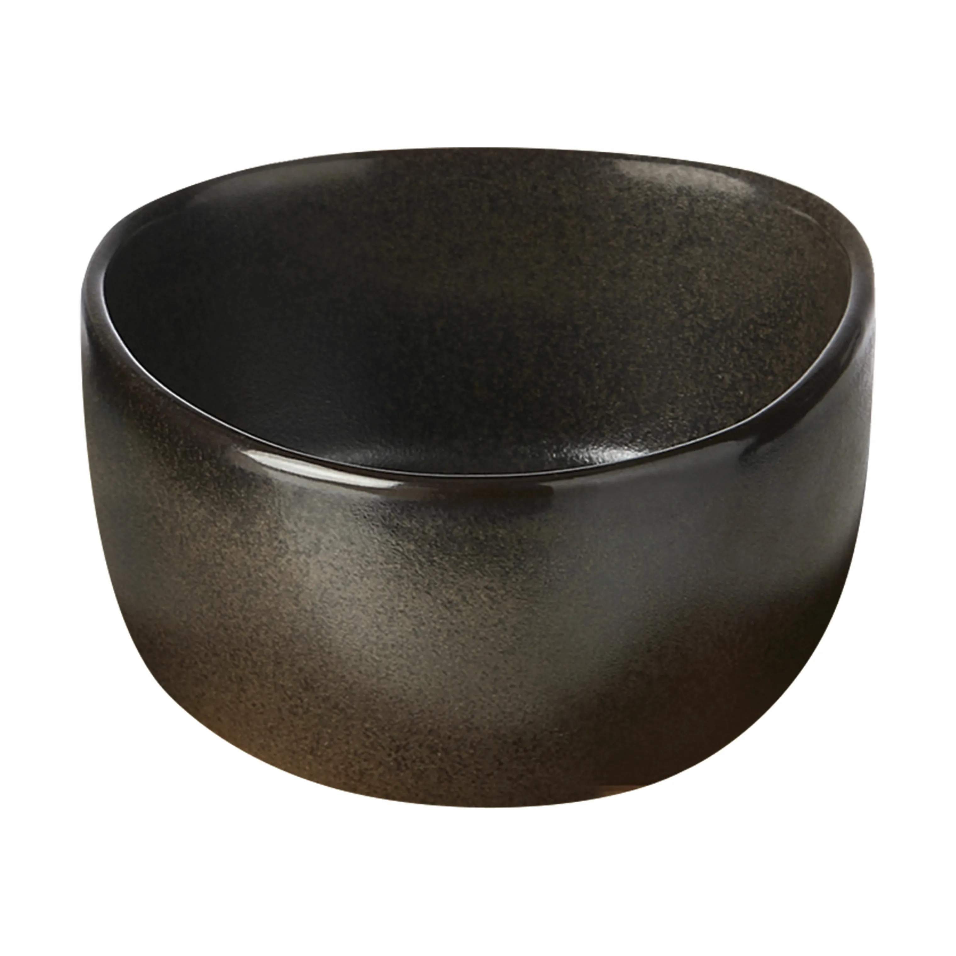 Organic Skål, metallic brown, large