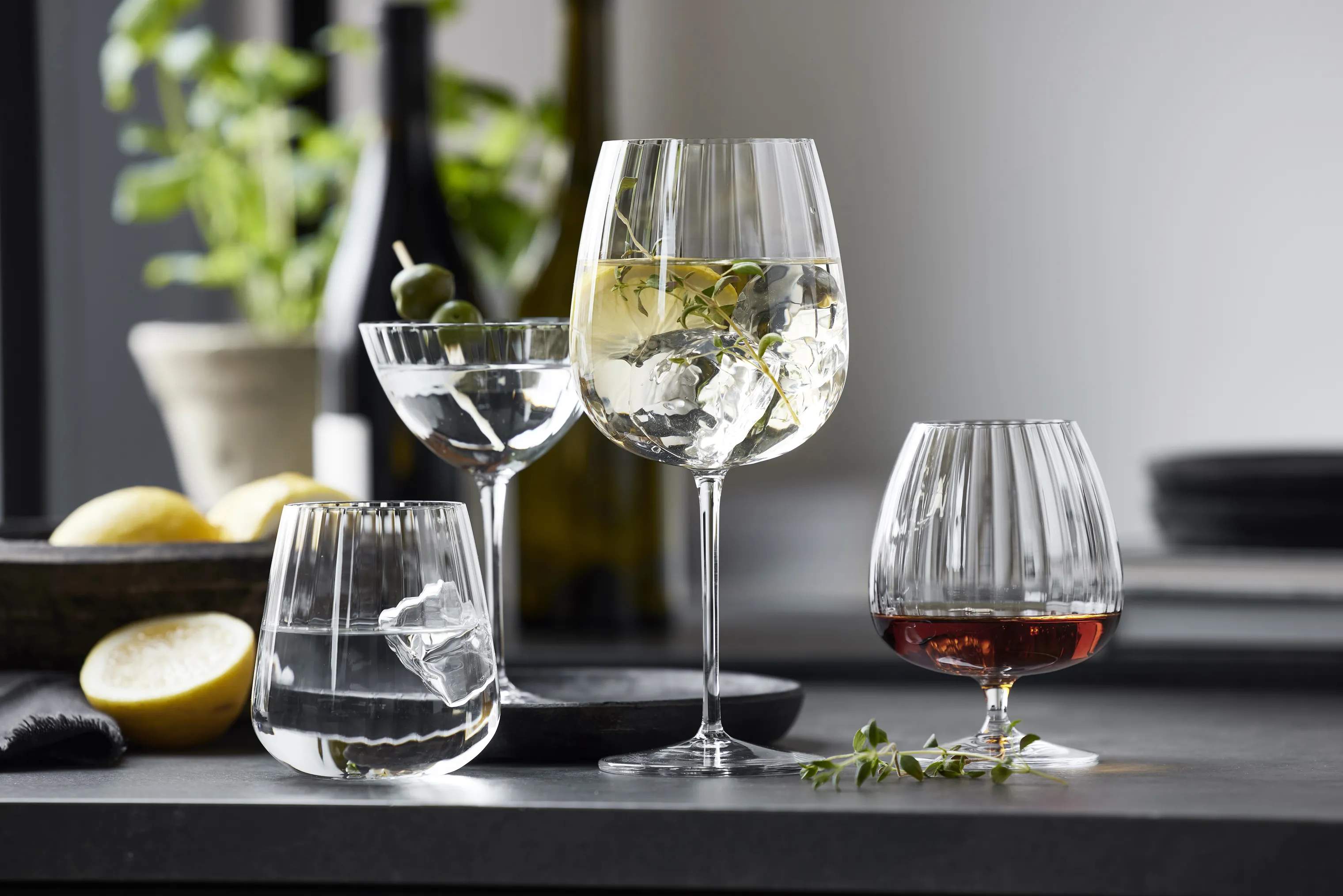 Luigi Bormioli Ginglas Optica Gin & tonic-glas - 4 stk. i Klar, 75 cl, 3