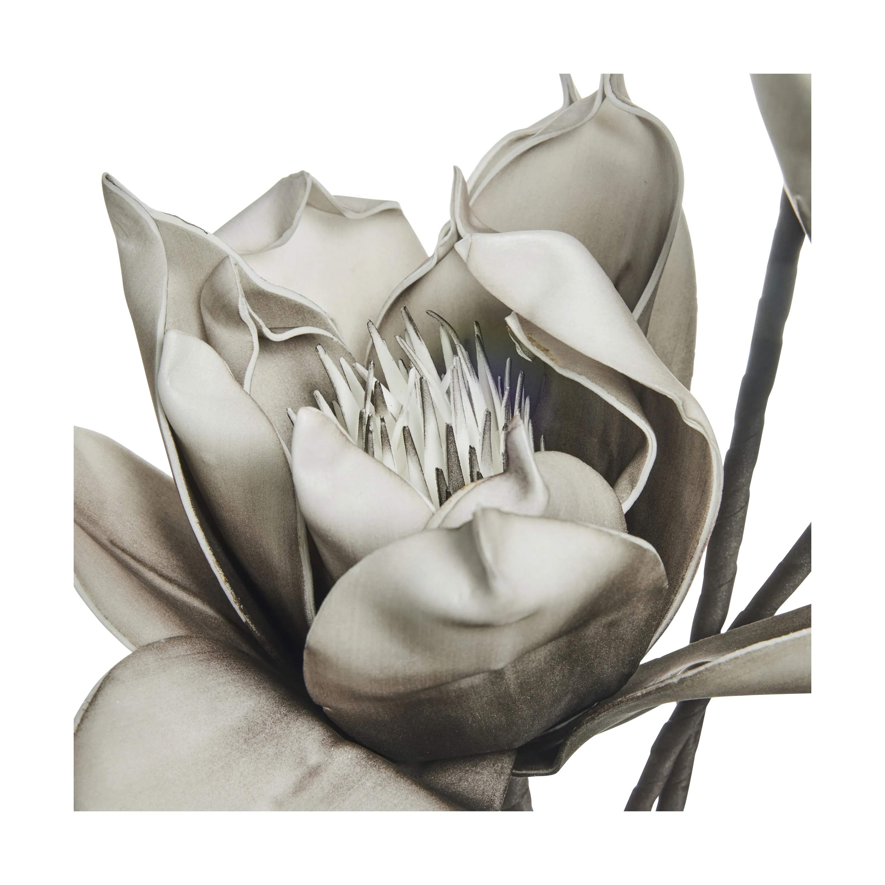 Lene Bjerre Kunstige blomster Happia dekorationsblomst i grå, 68 cm, 3