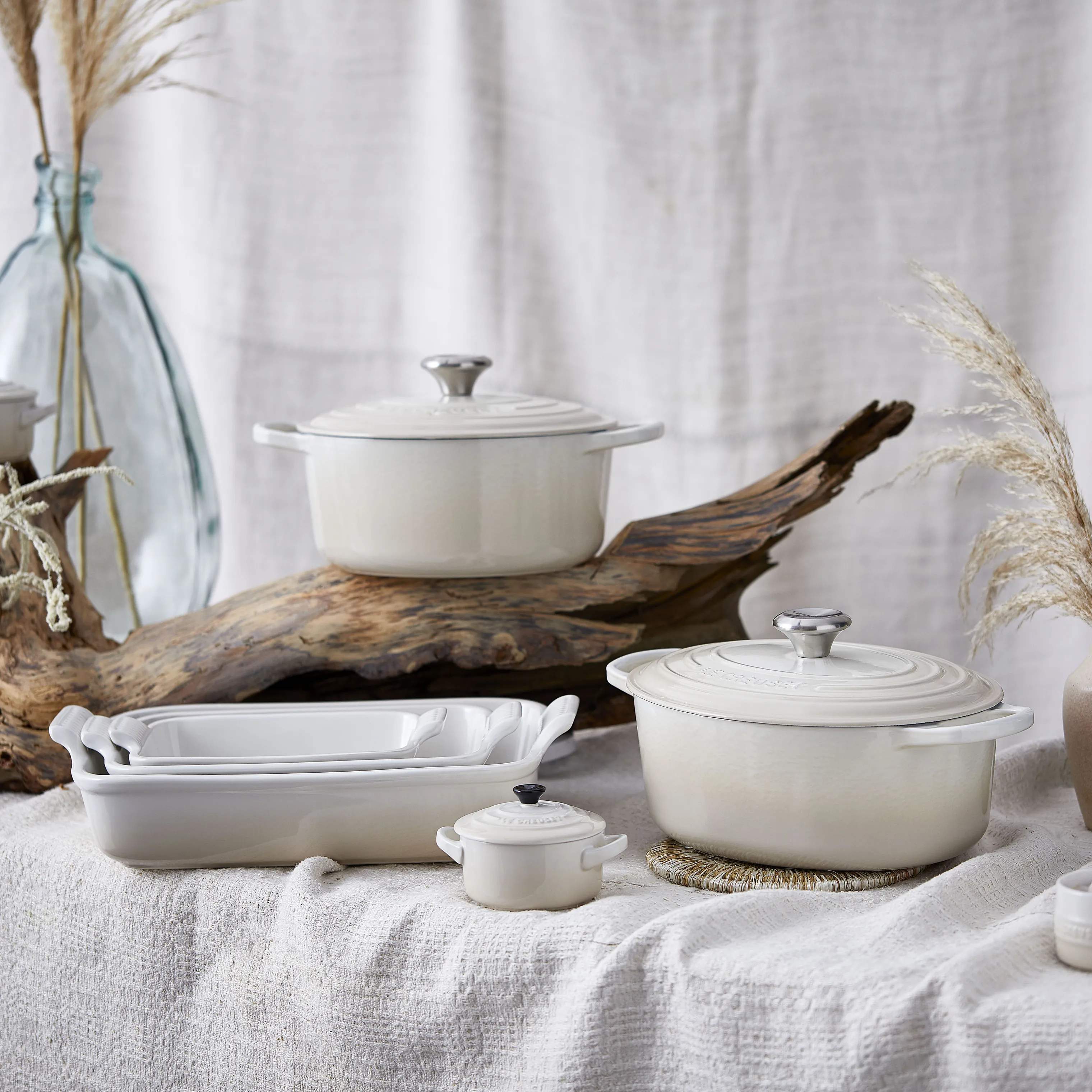 Le Creuset Ovnfaste fade Heritage Ovnfast Fad i Meringue, 2