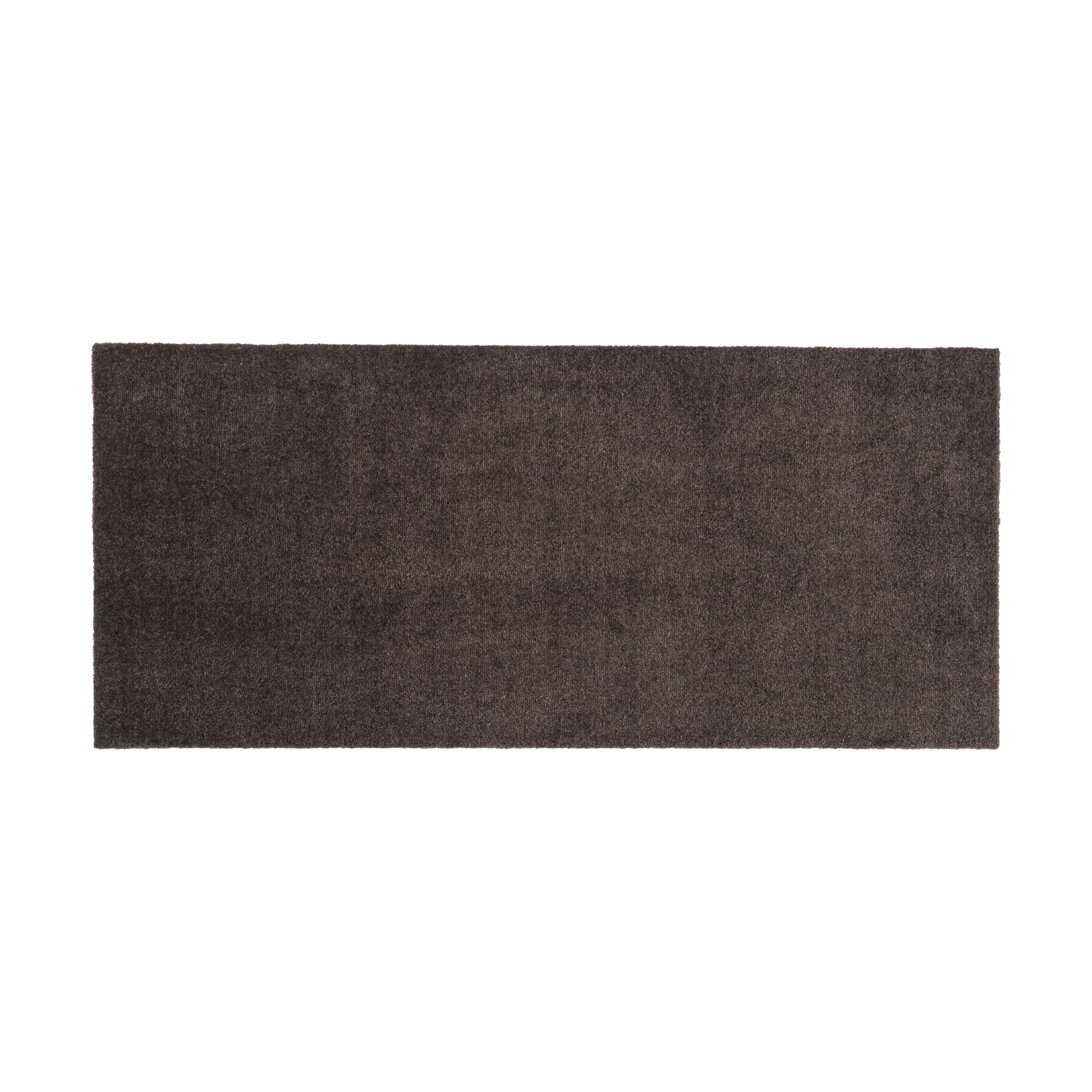 Tica Copenhagen Dørmåtter Uni Color Gulvmåtte i Mørkebrun, B67 x L150 cm, 1