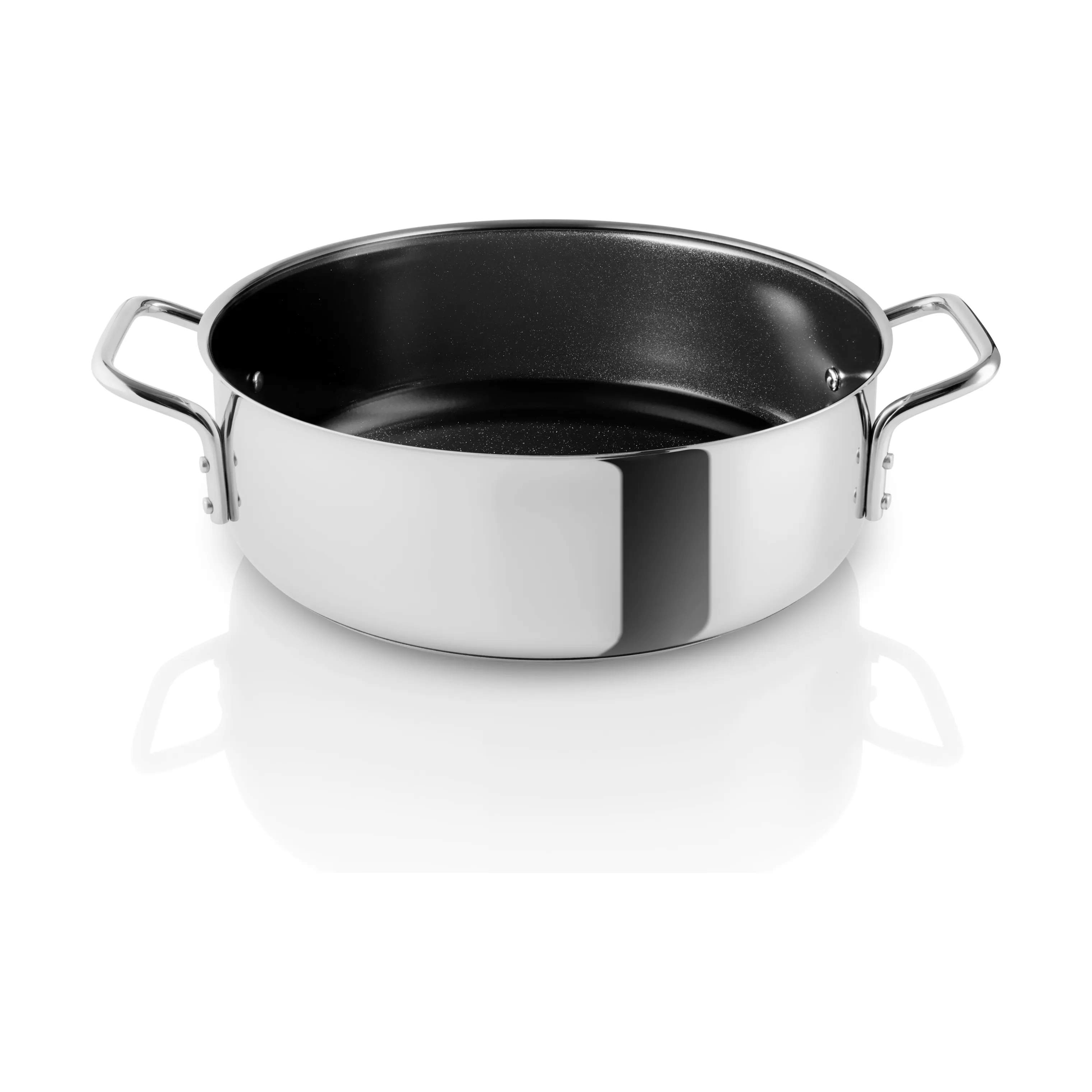 Stainless Steel Sautergryde, polished steel, large