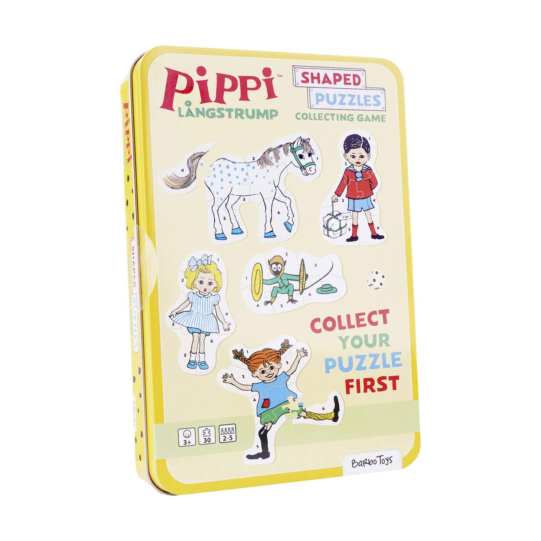 Barbo Toys Puslespil Pippi Langstrømpe Pippi Langstrømpe Puslespil i tinæske i Multifarvet, 1