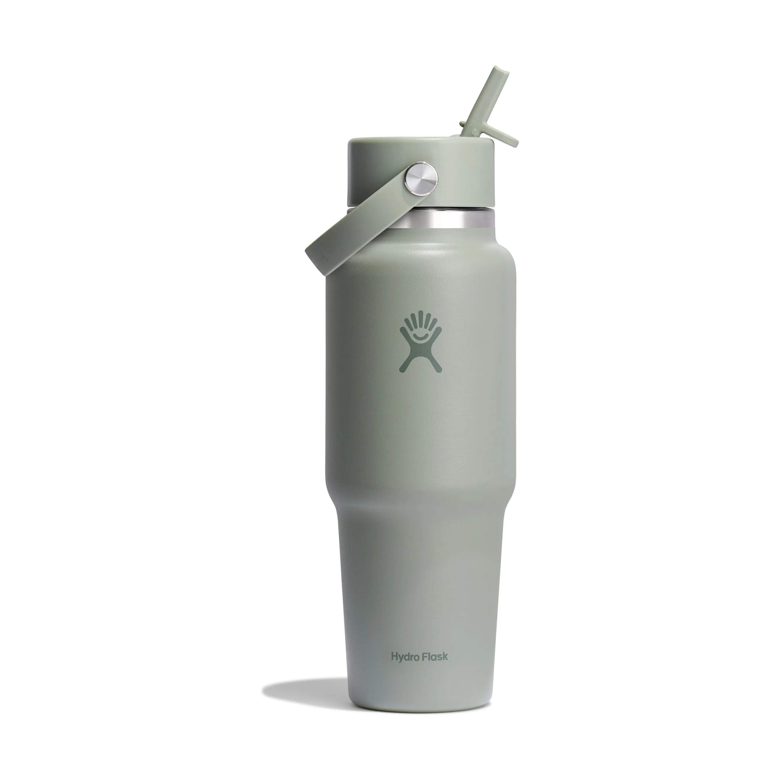 Hydro Flask Termoflasker Wide Flex Straw Termodrikkedunk i Grøn / Stål, 4