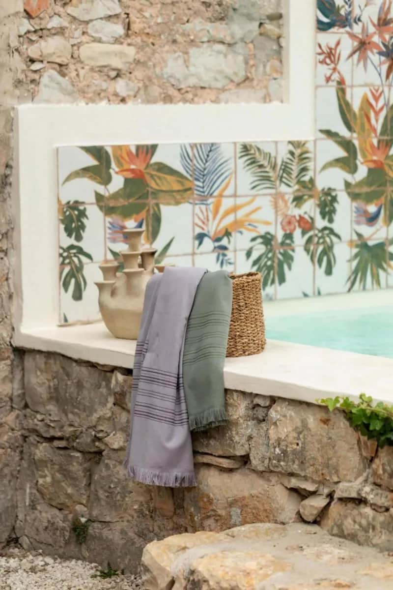 Vivaraise Håndklæder Cancun Hammam Håndkæde i THYM, 2