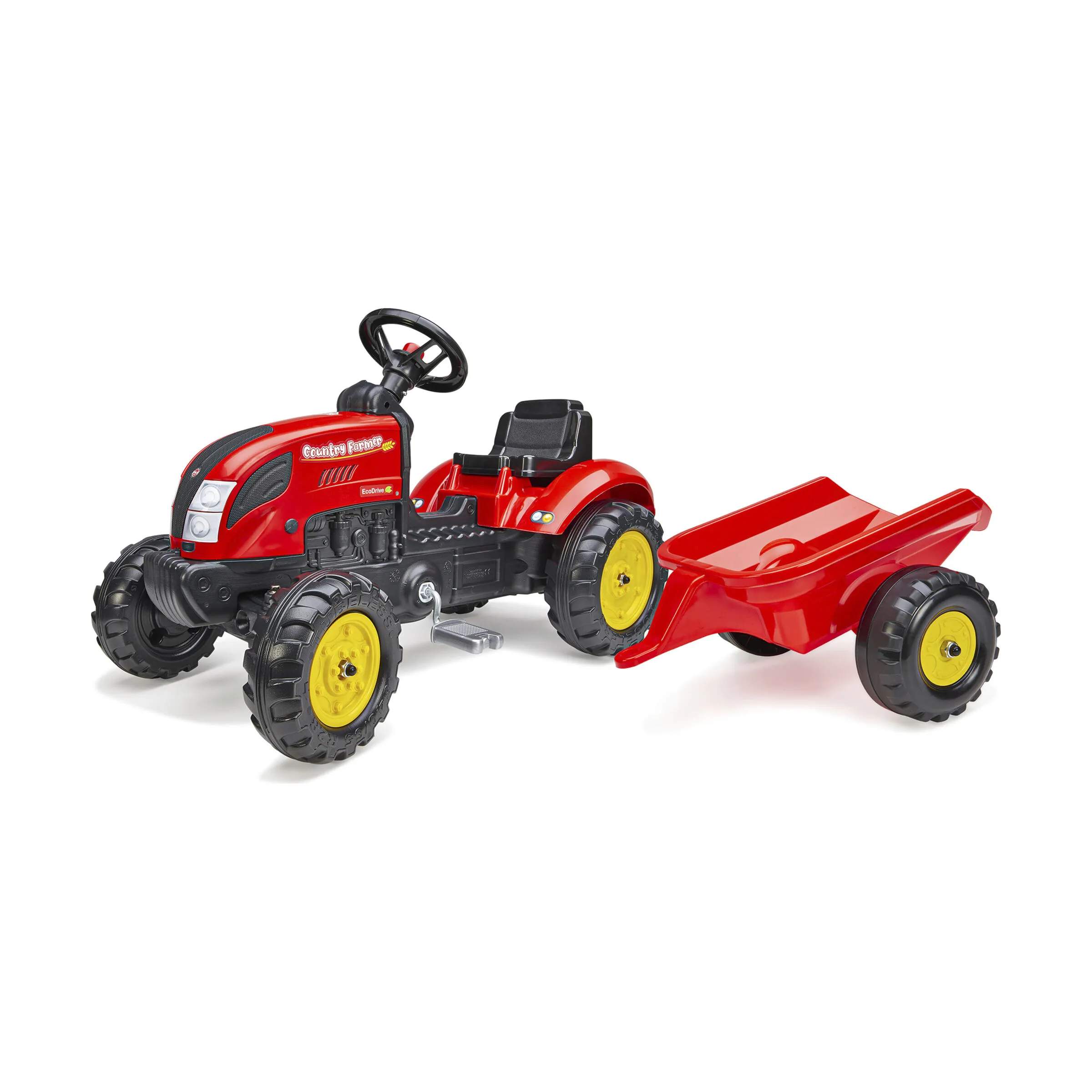 FALK Øvrig udeleg Traktor m. trailer i Rød, 1