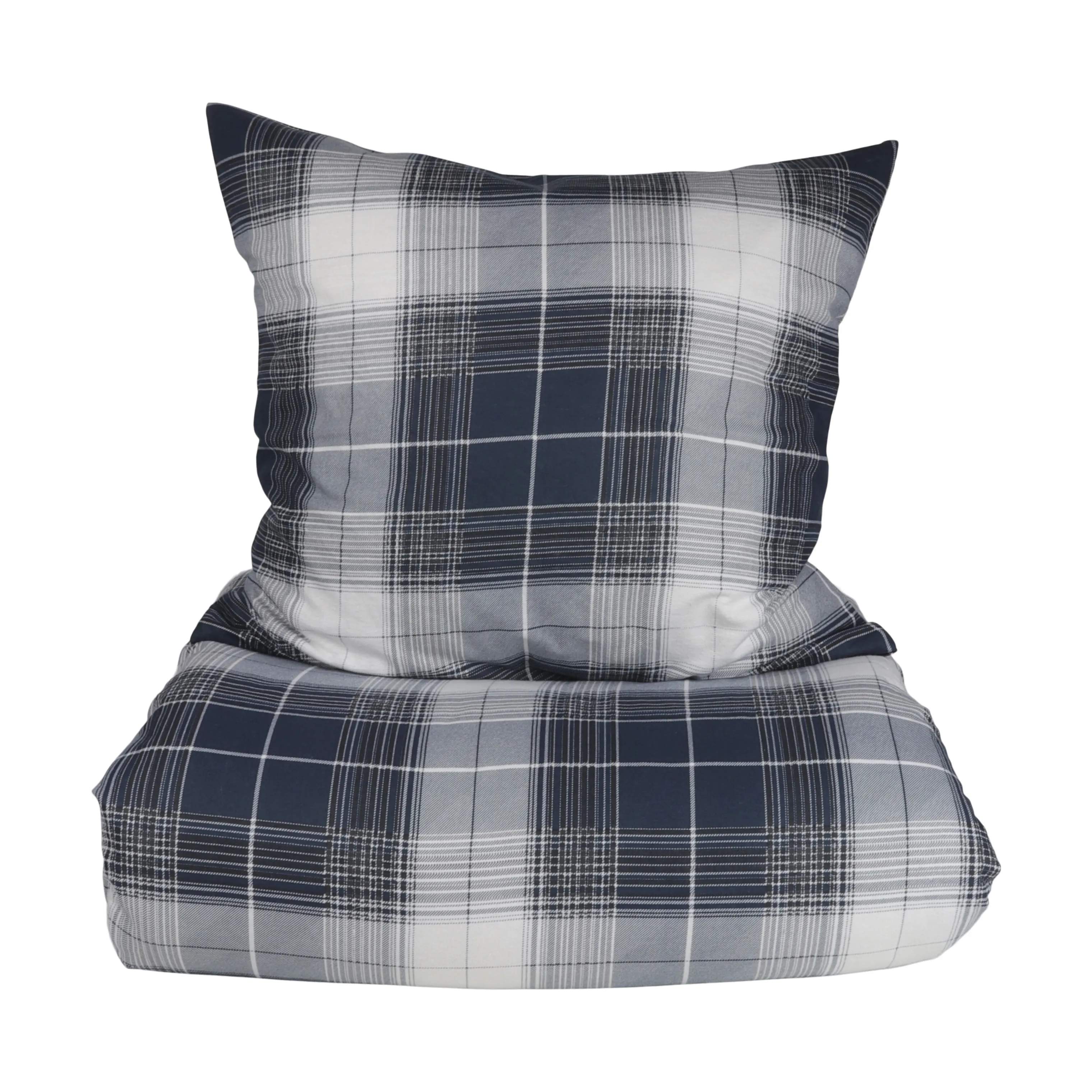 SKAGEN living Sengetøj Flonel Sengesæt i Blå, B140 x L200 cm, 1