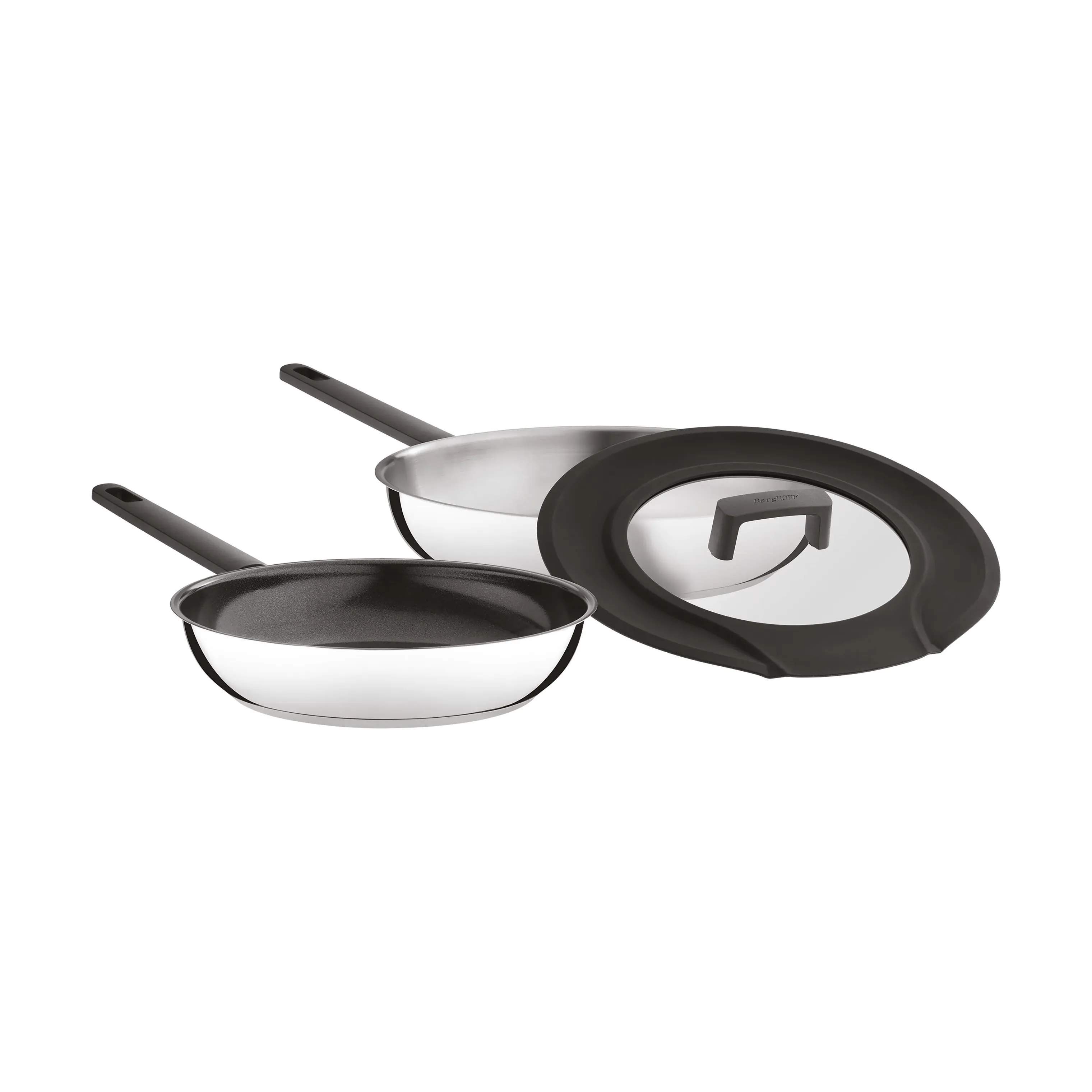 BergHOFF Stegepander Uqonic Downdraft Gryde- og pandesæt - 3 dele i Grå, 1