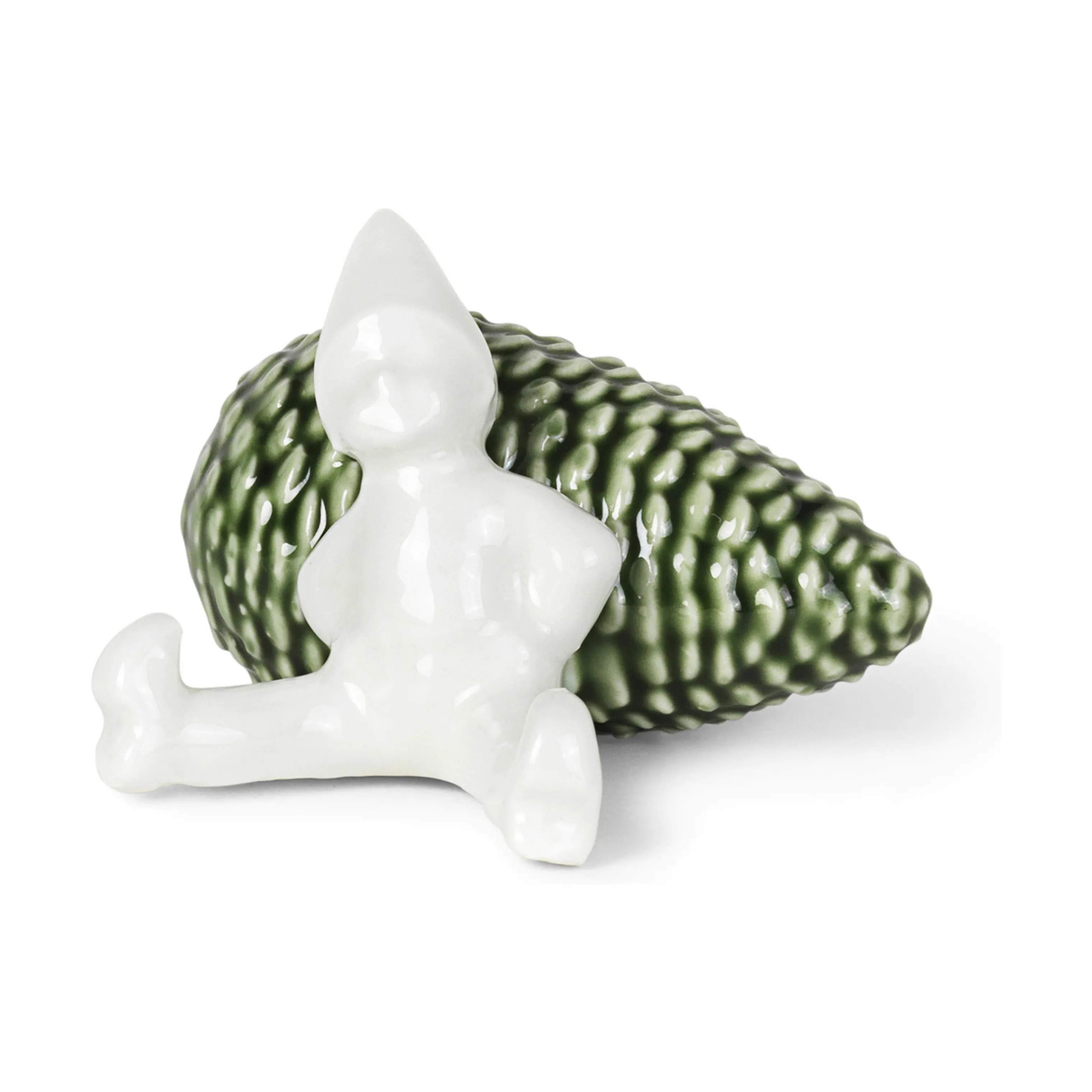 Kähler Julefigurer Christmas Tales Figur - Juleglæde i Hvid, 5,5 cm, 4