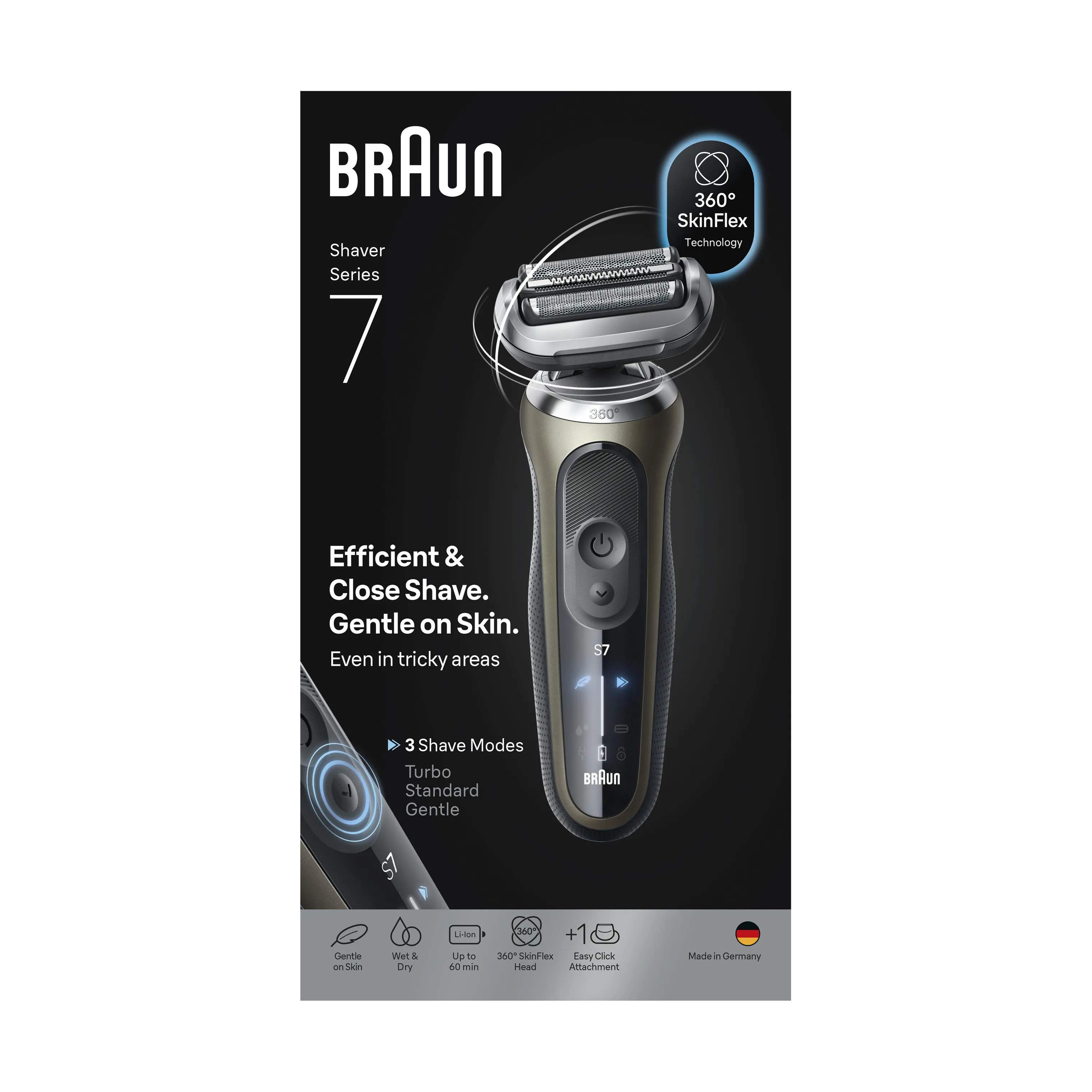 Braun Barbermaskiner Serie 7 Barbermaskine C1200S i Gold, 2