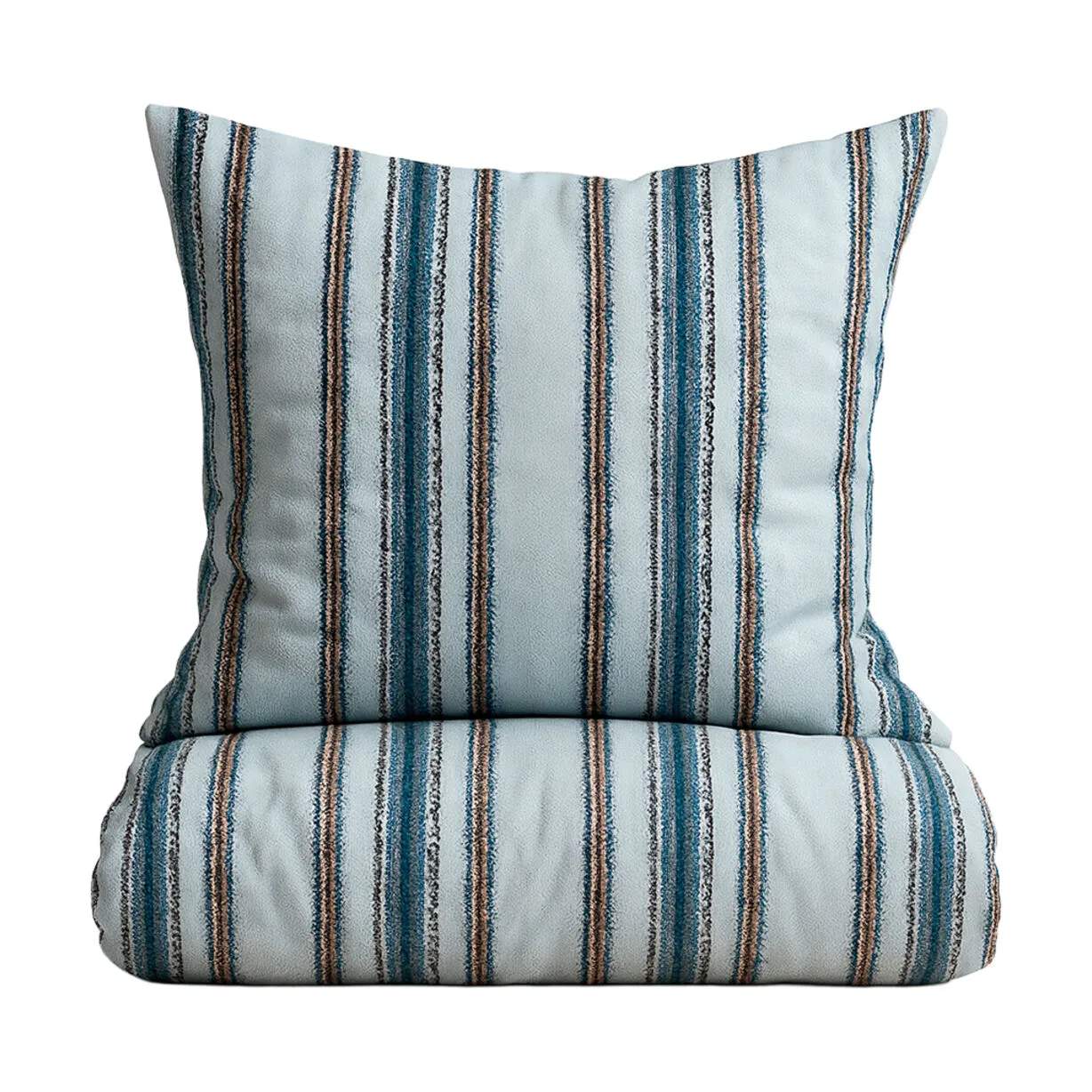 omhu x Mads Barfod Sengetøj Steamline Streamline Sengetøj i Aqua, B140 x L220 cm, 1