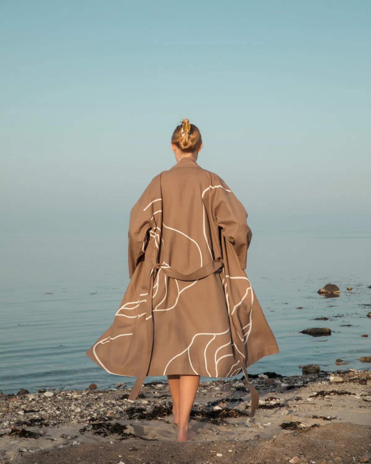 The Organic Company Morgenkåber Reconnect Morgenkåbe i Brun, M/L, 3
