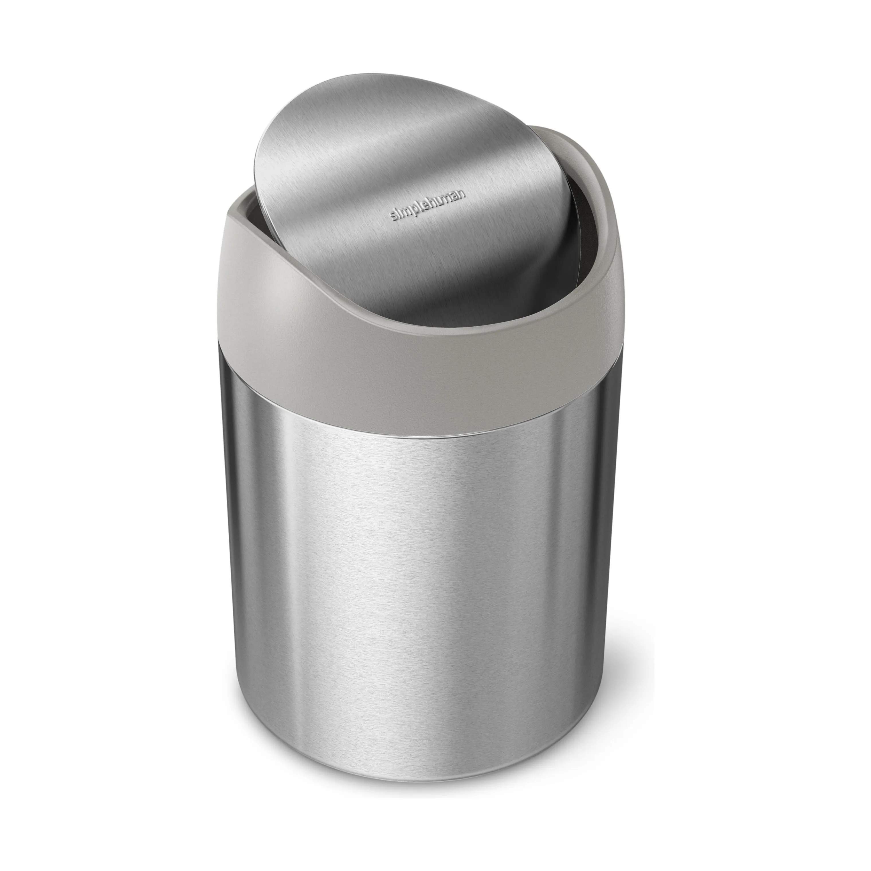 Simplehuman Spande uden pedal Mini Spand i Børstet stål, 1