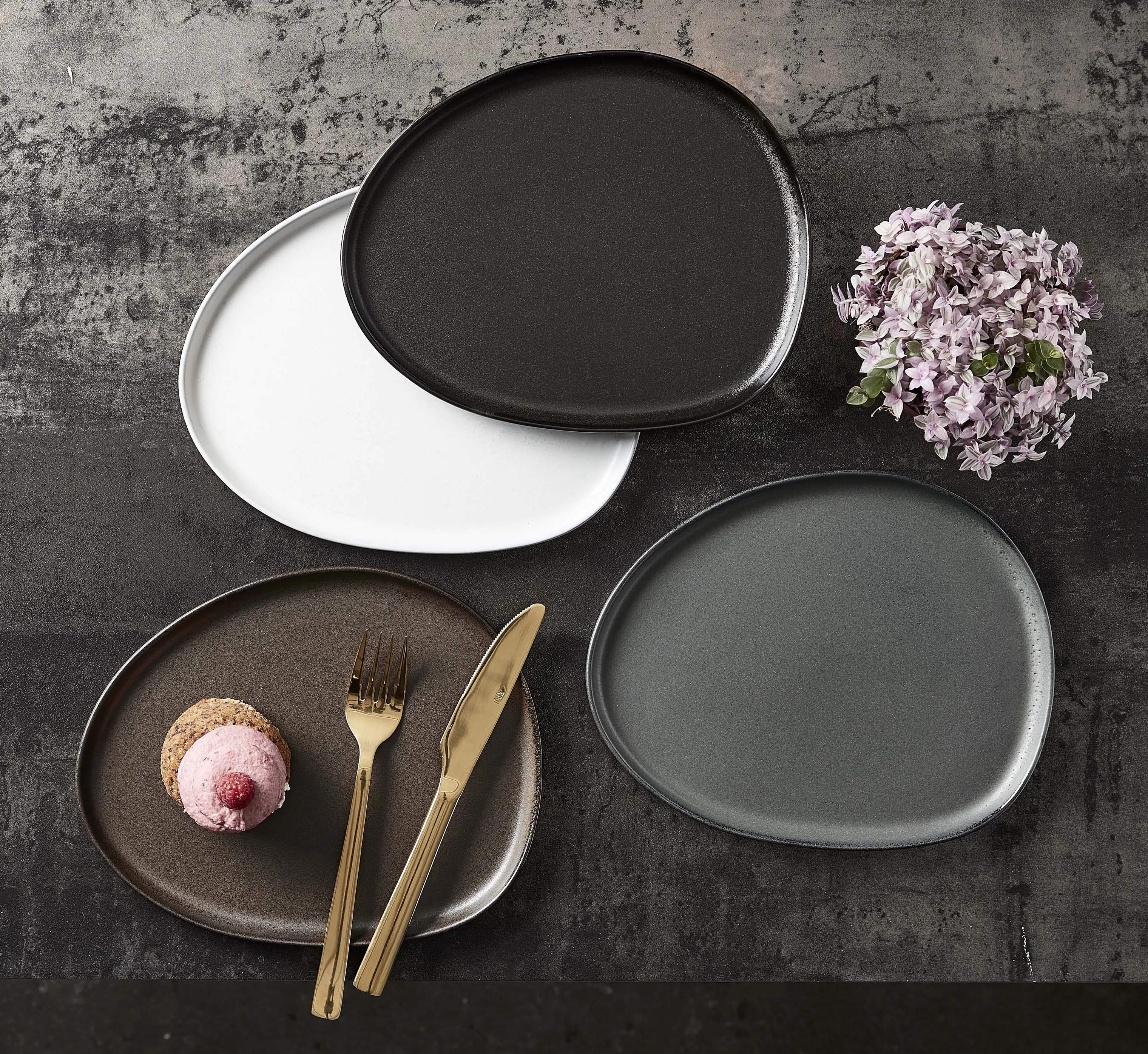 RAW by Aida Frokosttallerkener RAW Organic Frokosttallerken i Metallic Brown, 2
