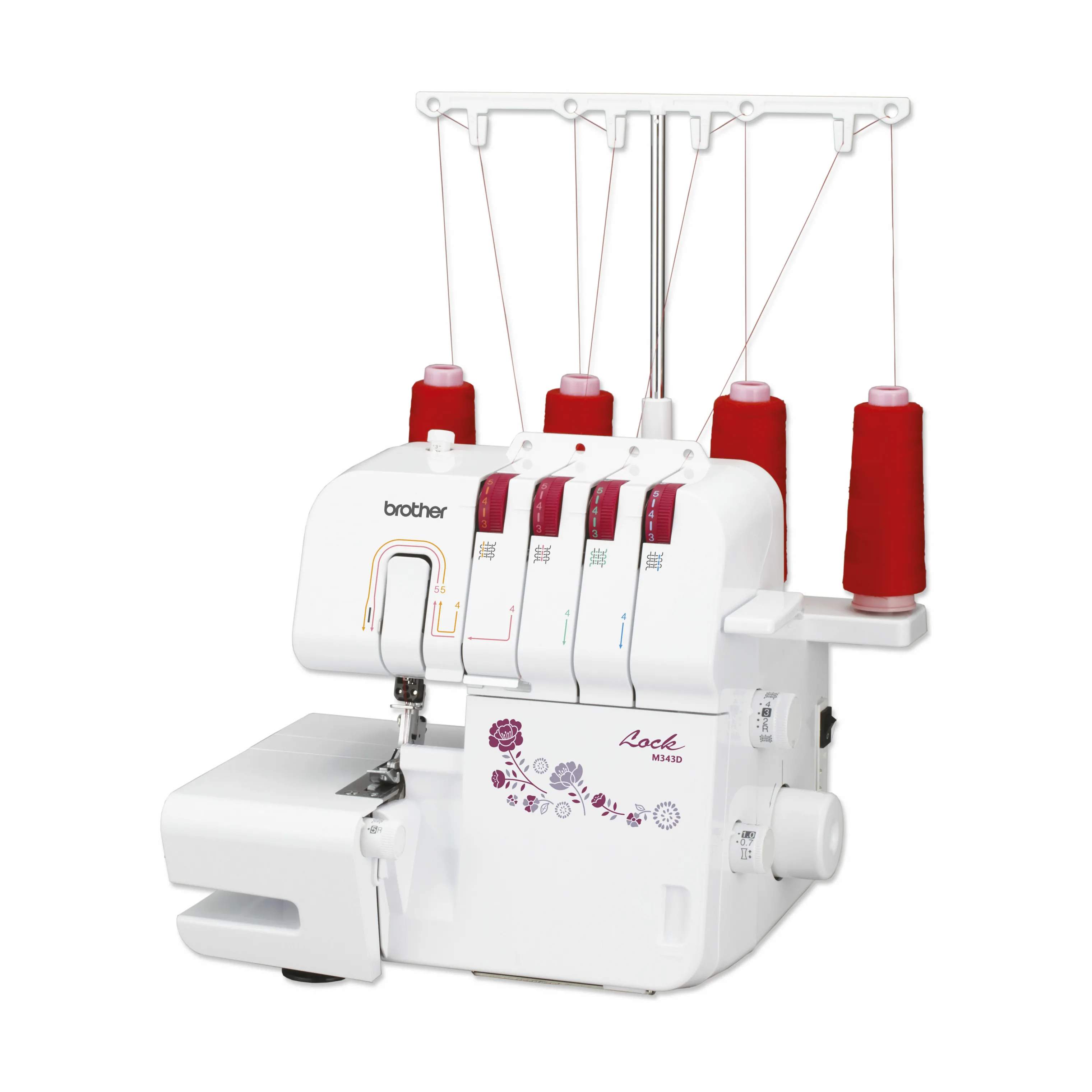 Brother Symaskiner Overlock M343D i hvid, 4