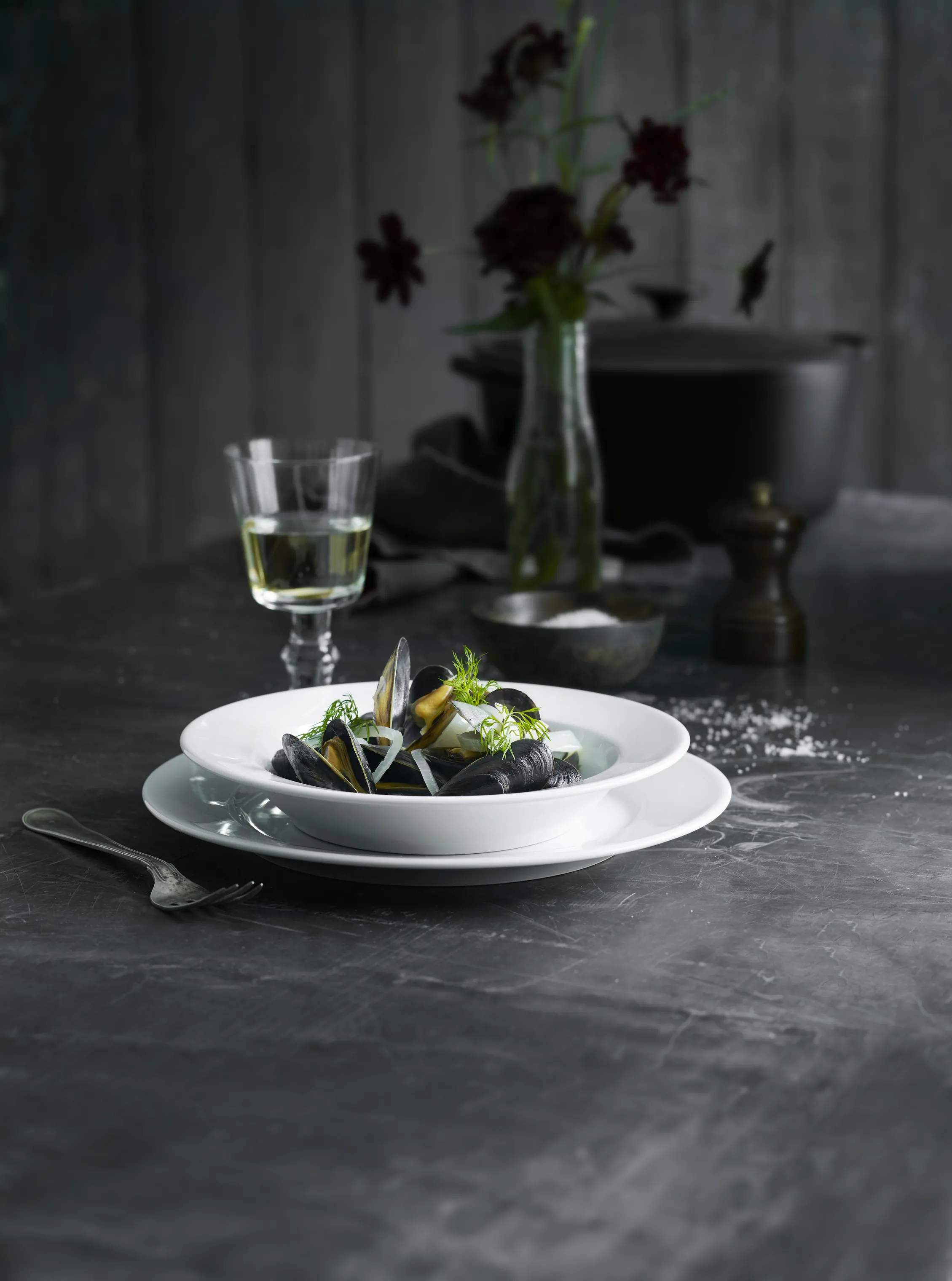 Pillivuyt Pastatallerkener Sancerre Pastatallerken i Hvid, 26 cm, 2