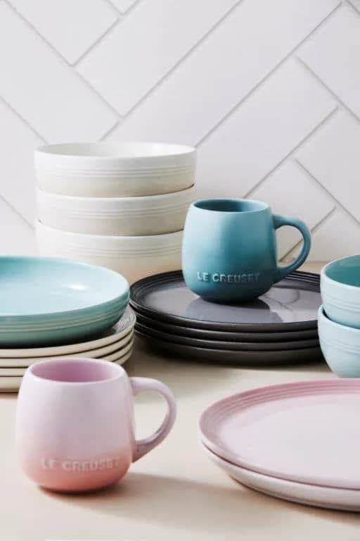 Le Creuset Middagstallerkener Coupe Collection Coupe Middagstallerken i Shell pink, 27 cm, 3