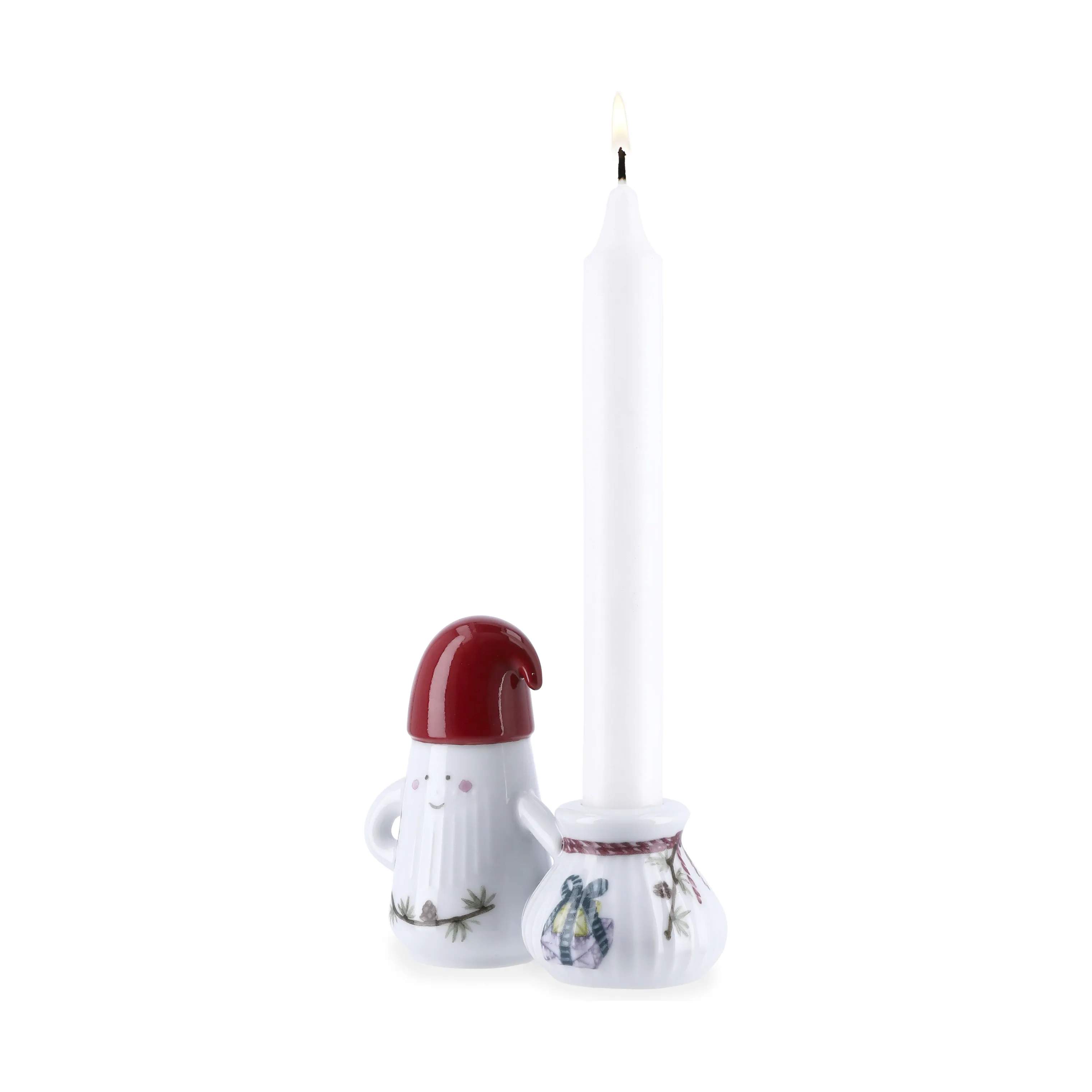 Kähler Jule- og adventsstager Hammershøi Jul Kronelysestage i Hvid m. deko, 5