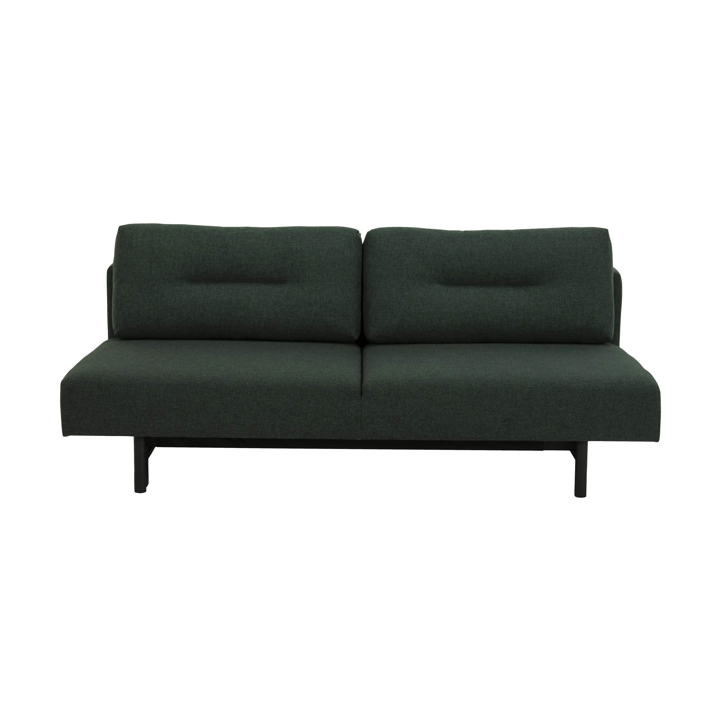 Malling Sovesofa, grøn/mat sort, large