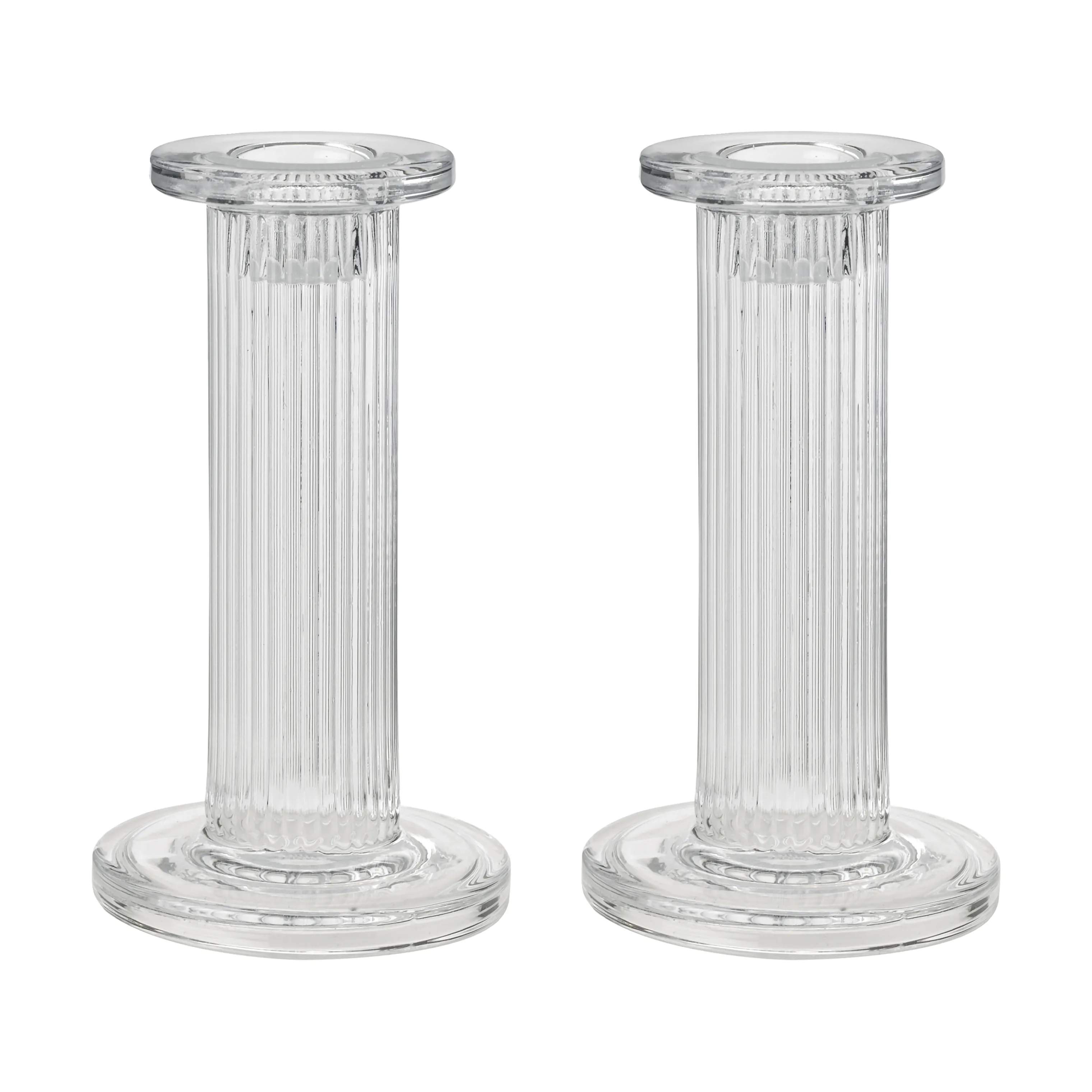 Pilastro Lysestage - 2 stk., klar, large