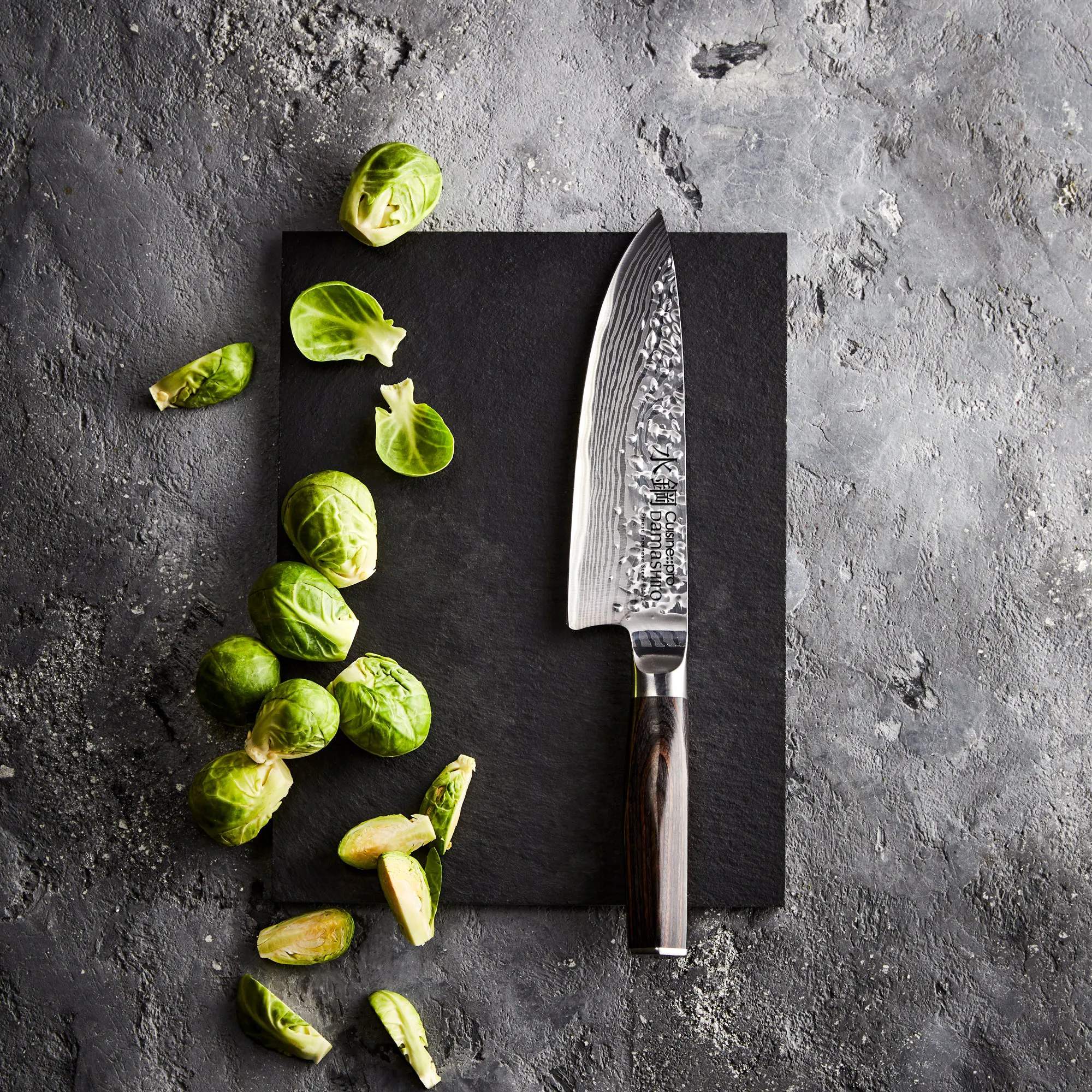 THE CUSTOM CHEF™ Kokkeknive Cuisine::pro® Damashiro® EMPEROR Cuisine::pro Damashiro® EMPEROR Kokkekniv i Sølvfarvet/brun, 2