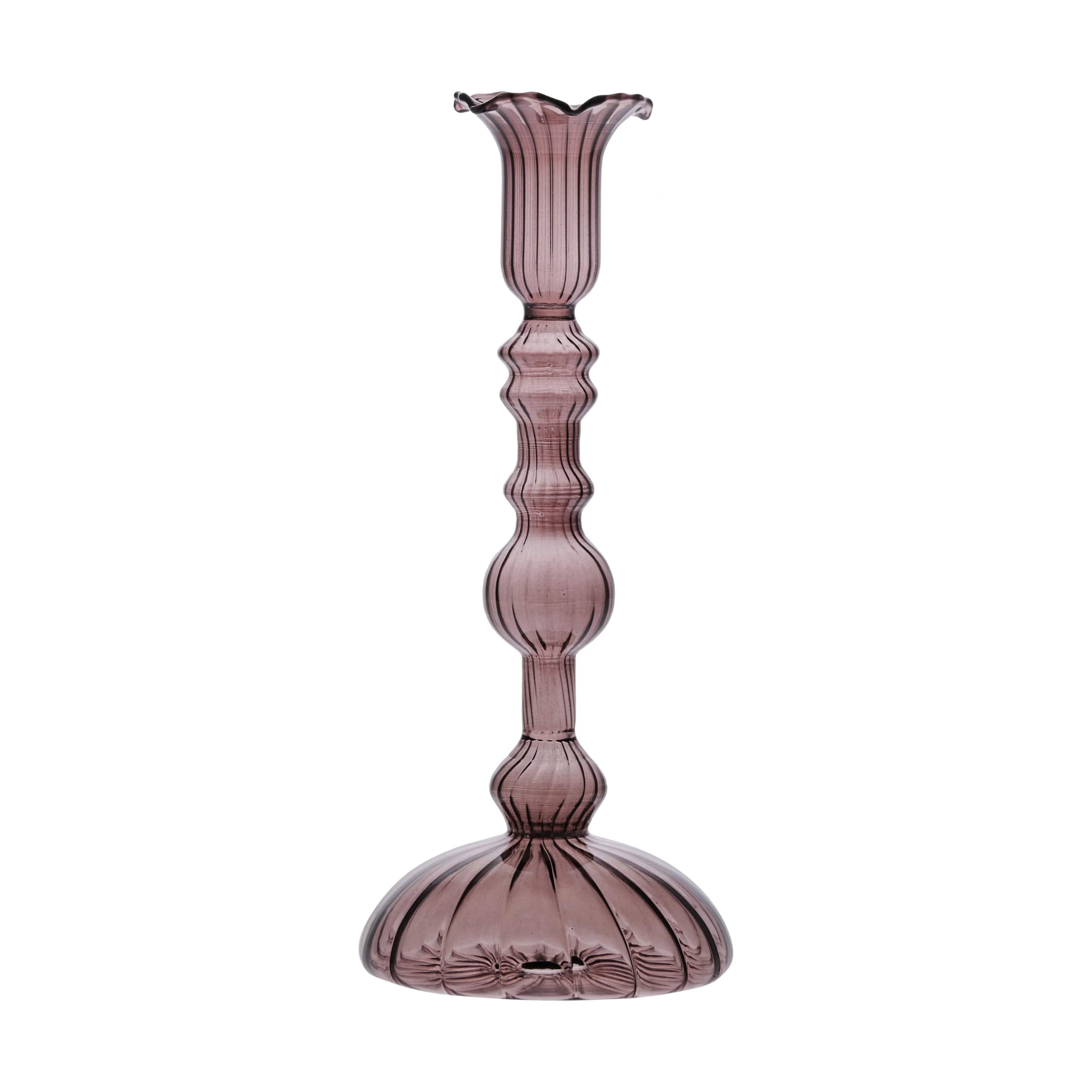 Lene Bjerre Kronelysestage Astalina Lysestage i mørkerød, 23 cm, 1