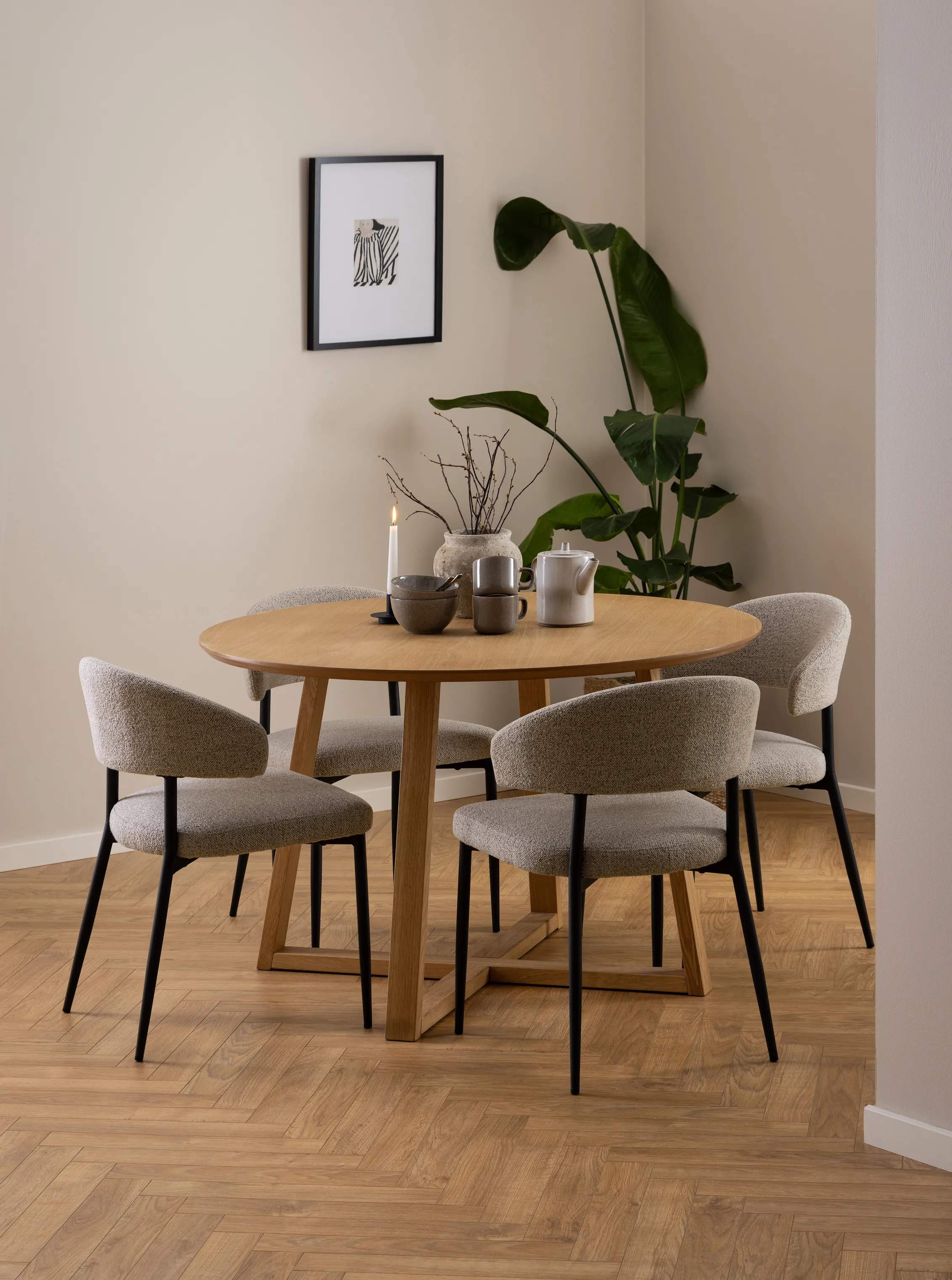 CASA Living Spiseborde Malika Spisebord i natur, 3