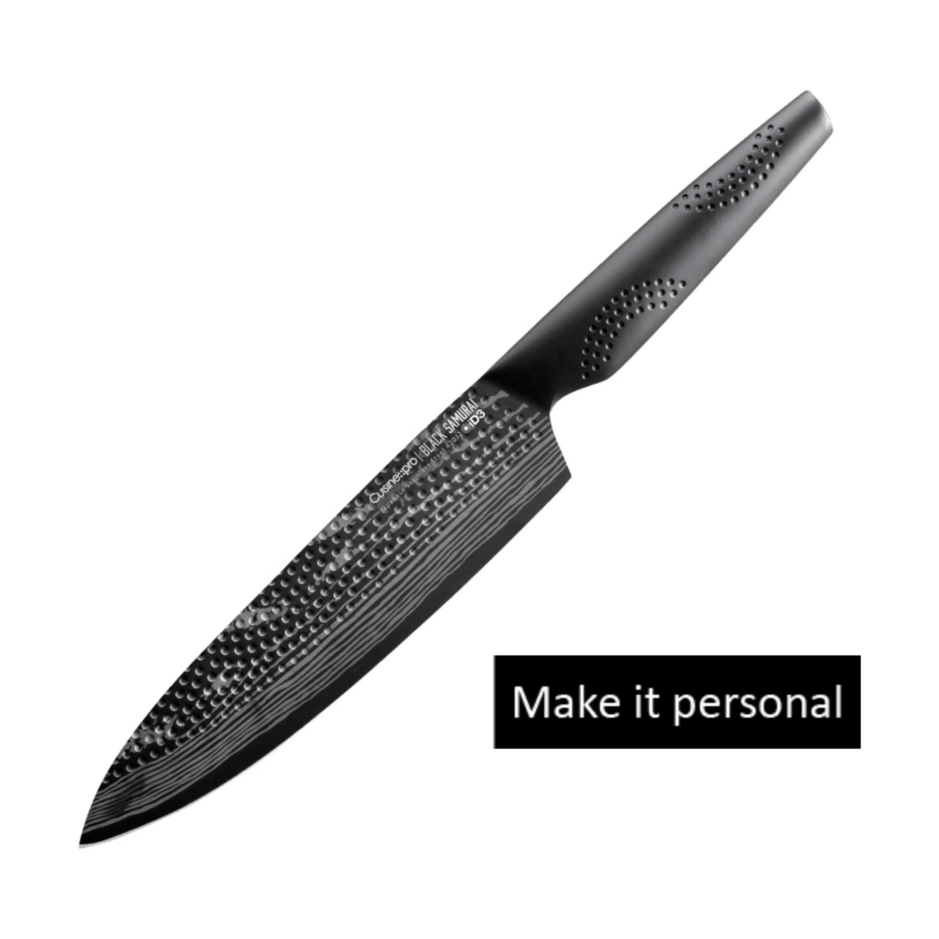 iD3® BLACK SAMURAI™ Kokkekniv, sort, large