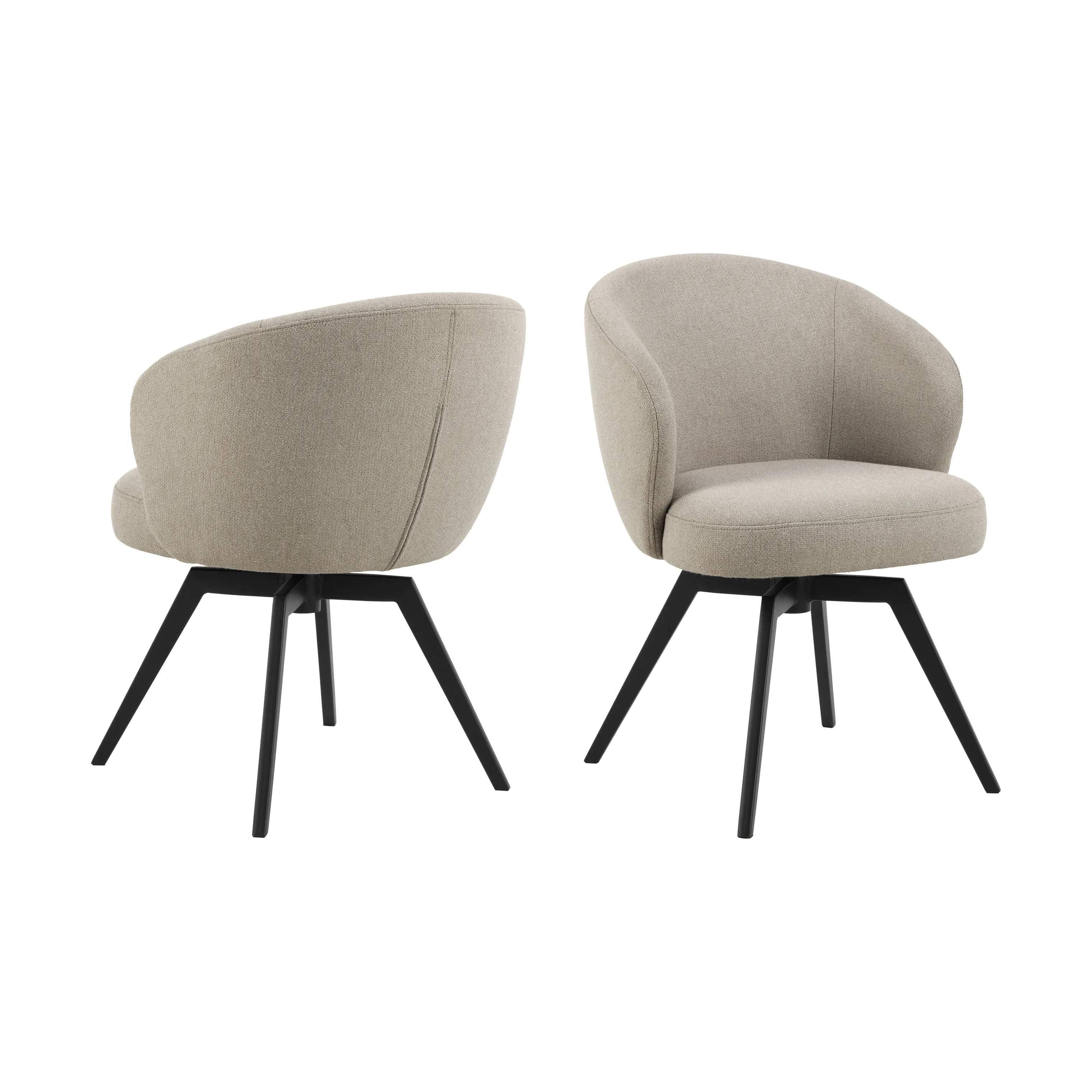 CASA Living Spisebordsstole Darlene Spisebordsstol i Beige, 4