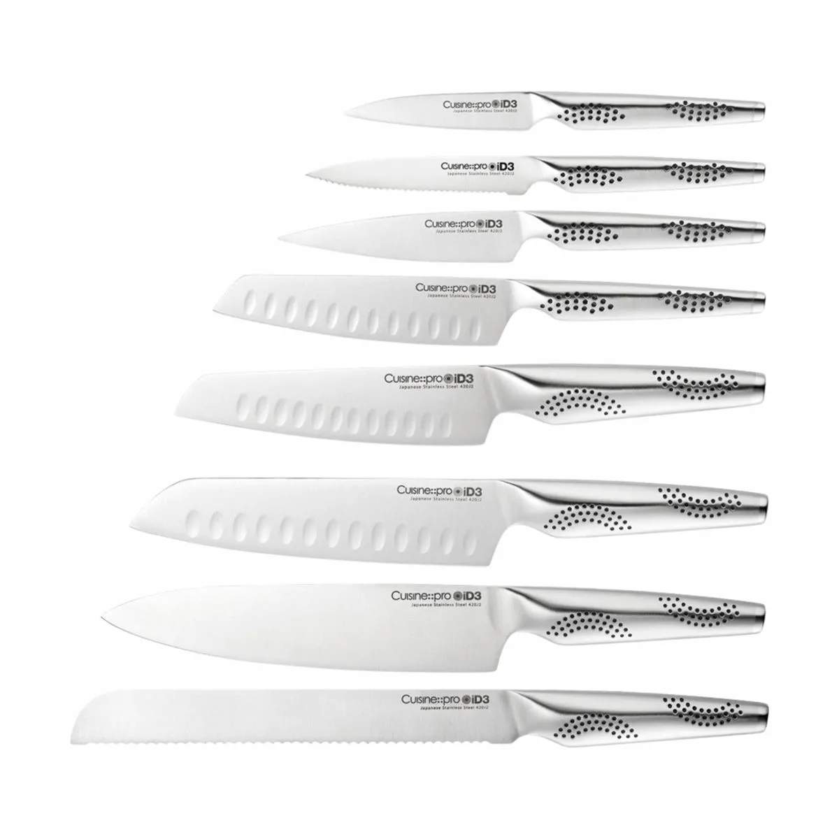 THE CUSTOM CHEF™ Knivblokke med knive Cuisine::pro®
iD3® Cuisine::pro iD3 Ryu Knivblok - 9 dele i Brun/klar, 4