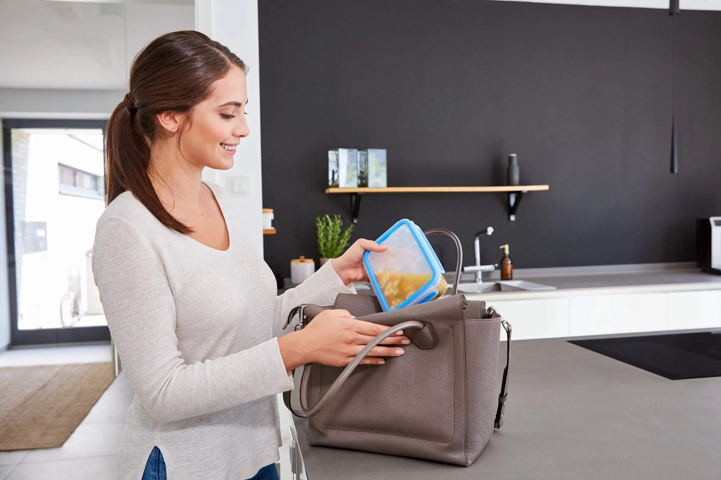 Tefal Opbevaringsbokse Masterseal Opbevaringssæt - 5 dele i Klar / Blå, 6