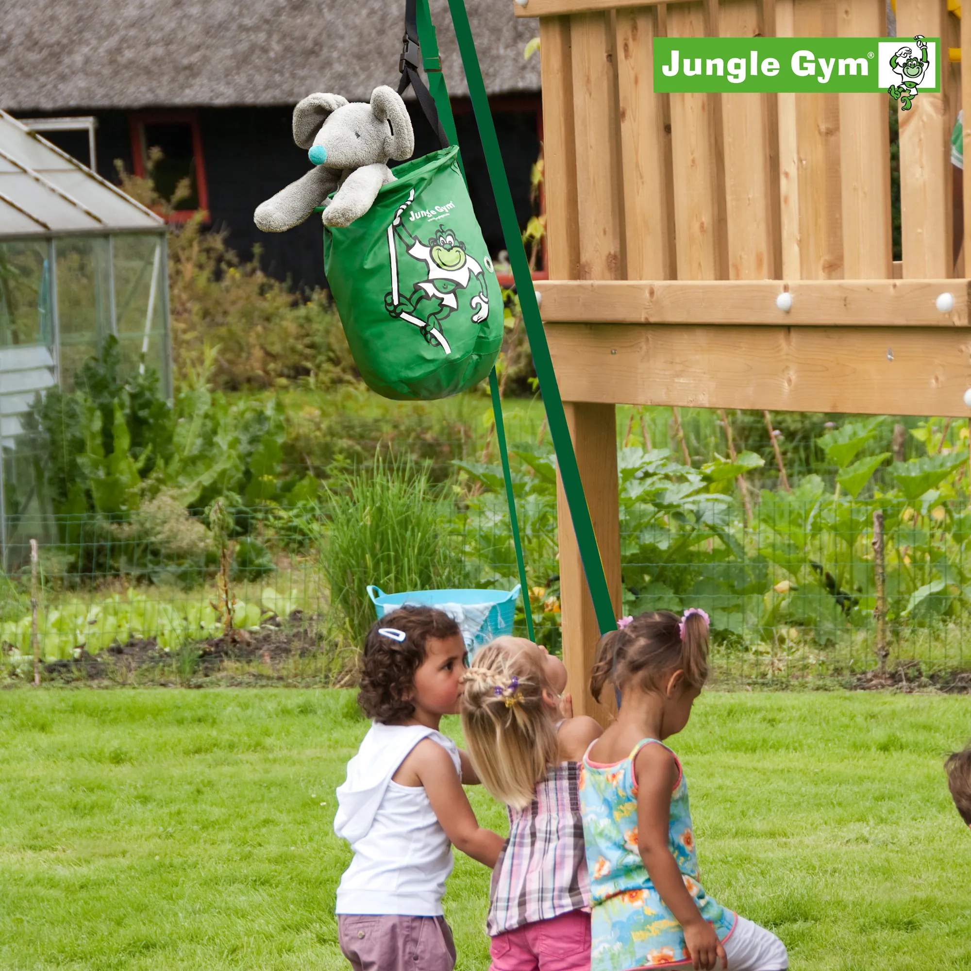 Jungle Gym Legetårne Taske m. hejseværk i Grøn, 2