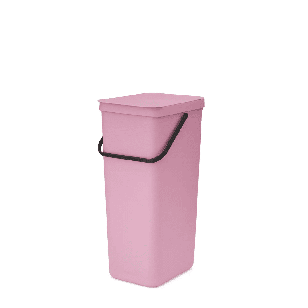 Brabantia Spande uden pedal Sort & Go Affaldsspand i Lilac Pink, 40 L, 1