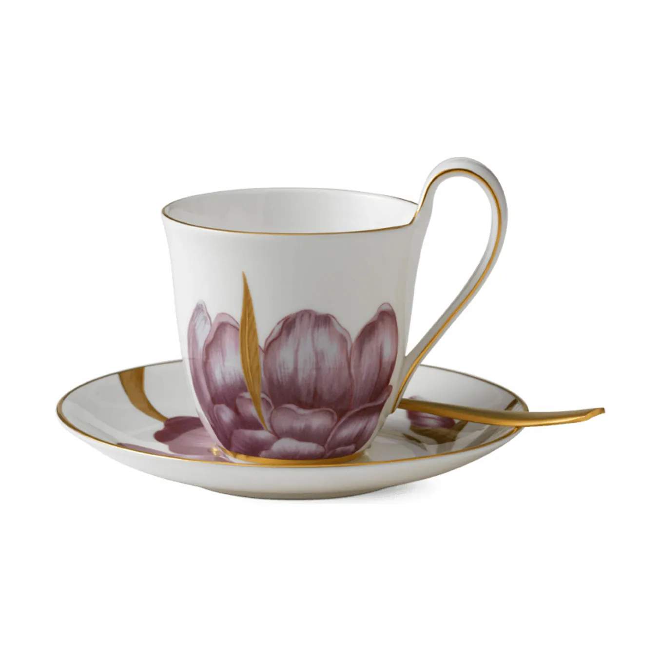 Royal Copenhagen Krus og kopper med hank Flora Højhankskop m. underkop - Iris i Iris, 6