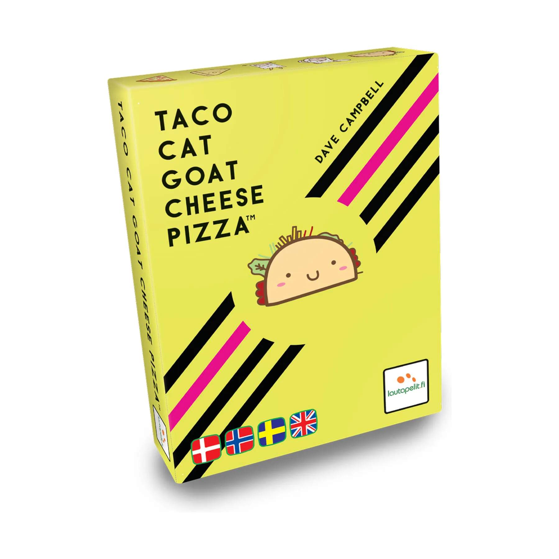 Spilbræt Spil Kortspil - Taco Cat Goat Cheese Pizza i Gul/sort, 1