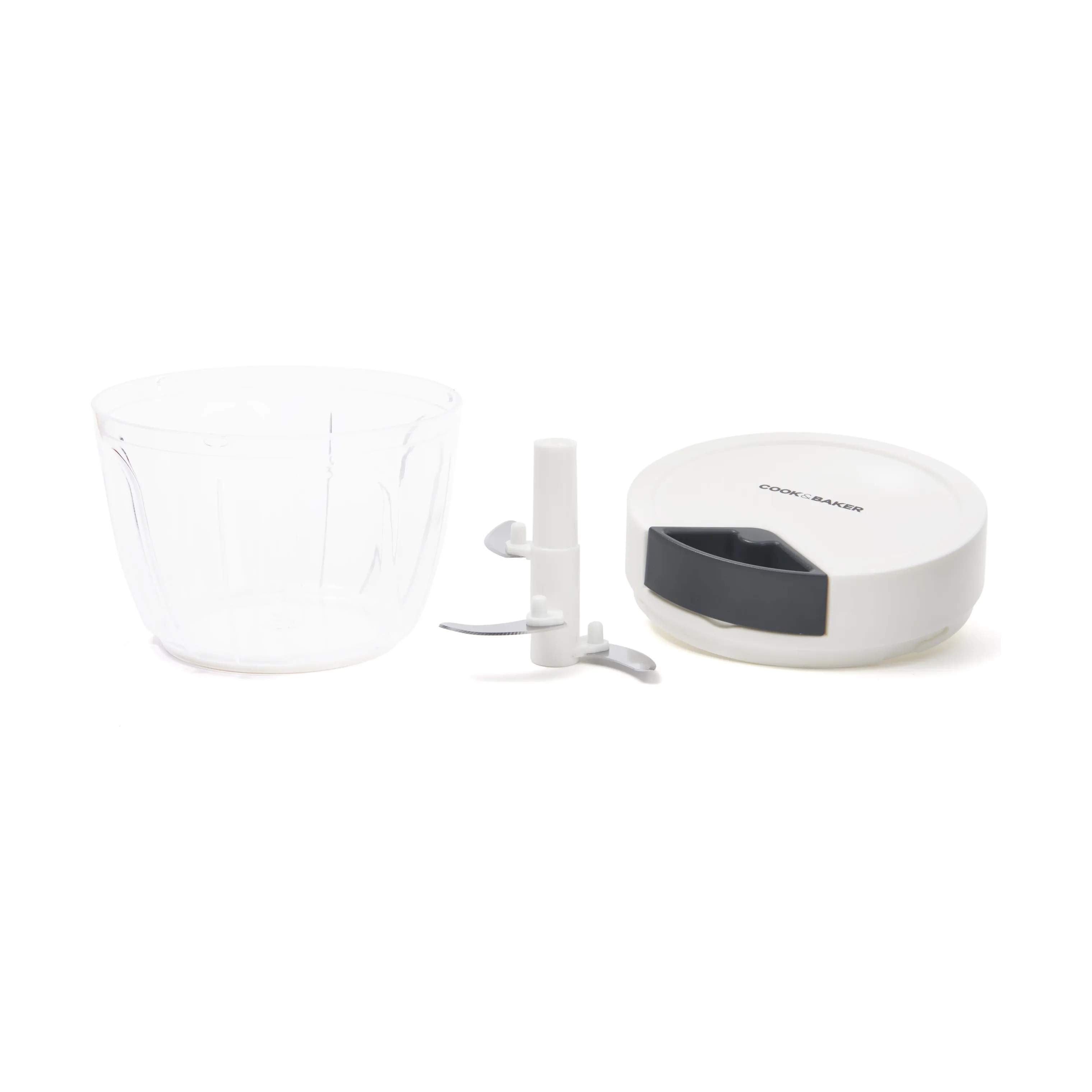 Cook & Baker Minihakkere Minihakker m. snor i hvid, grå, 4
