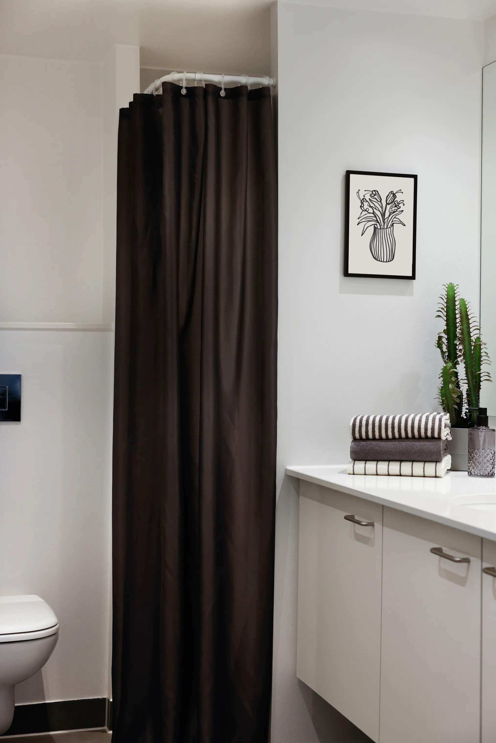 CASA Living Badeforhæng Badeforhæng i Grå, 2