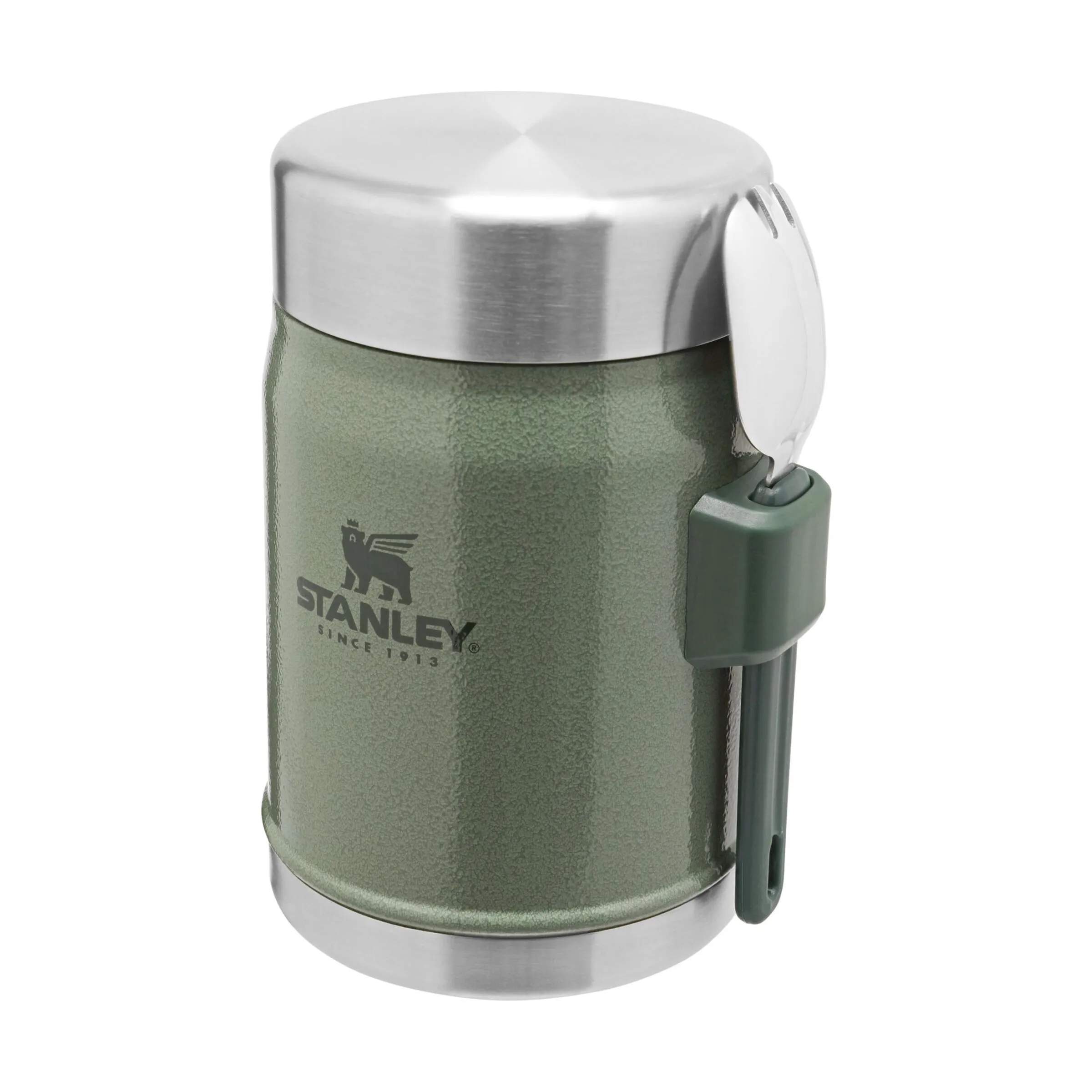 Stanley To go kopper Legendary Champ Classic Madtermokande inkl. ske i Hammertone Green, 1